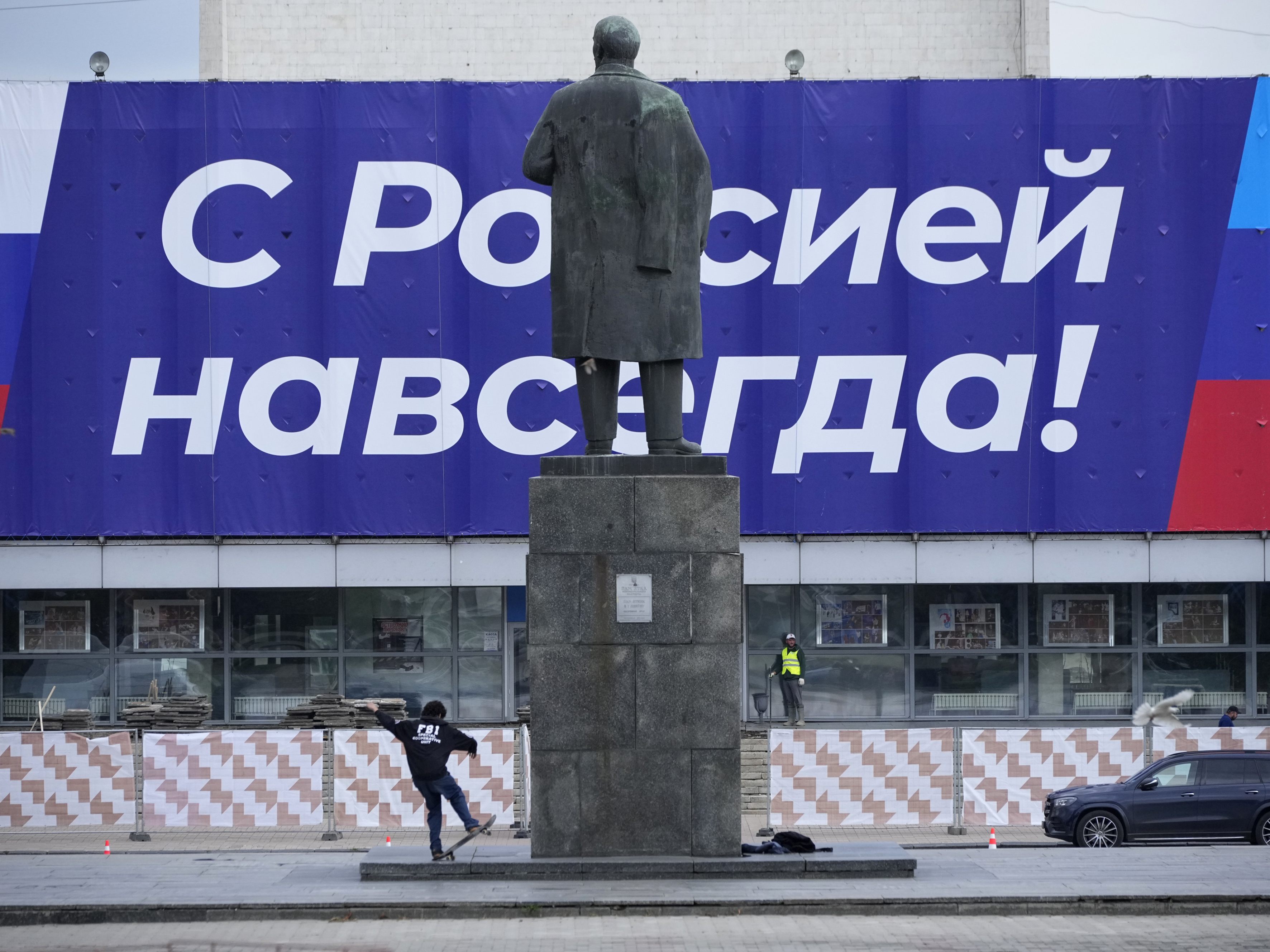 Russland will nach den Scheinreferenden die vier ukrainischen Gebiete Luhansk, Donezk, Cherson und Saporischschja annektieren. Russland will nach den Scheinreferenden die vier ukrainischen Gebiete Luhansk, Donezk, Cherson und Saporischschja annektieren.