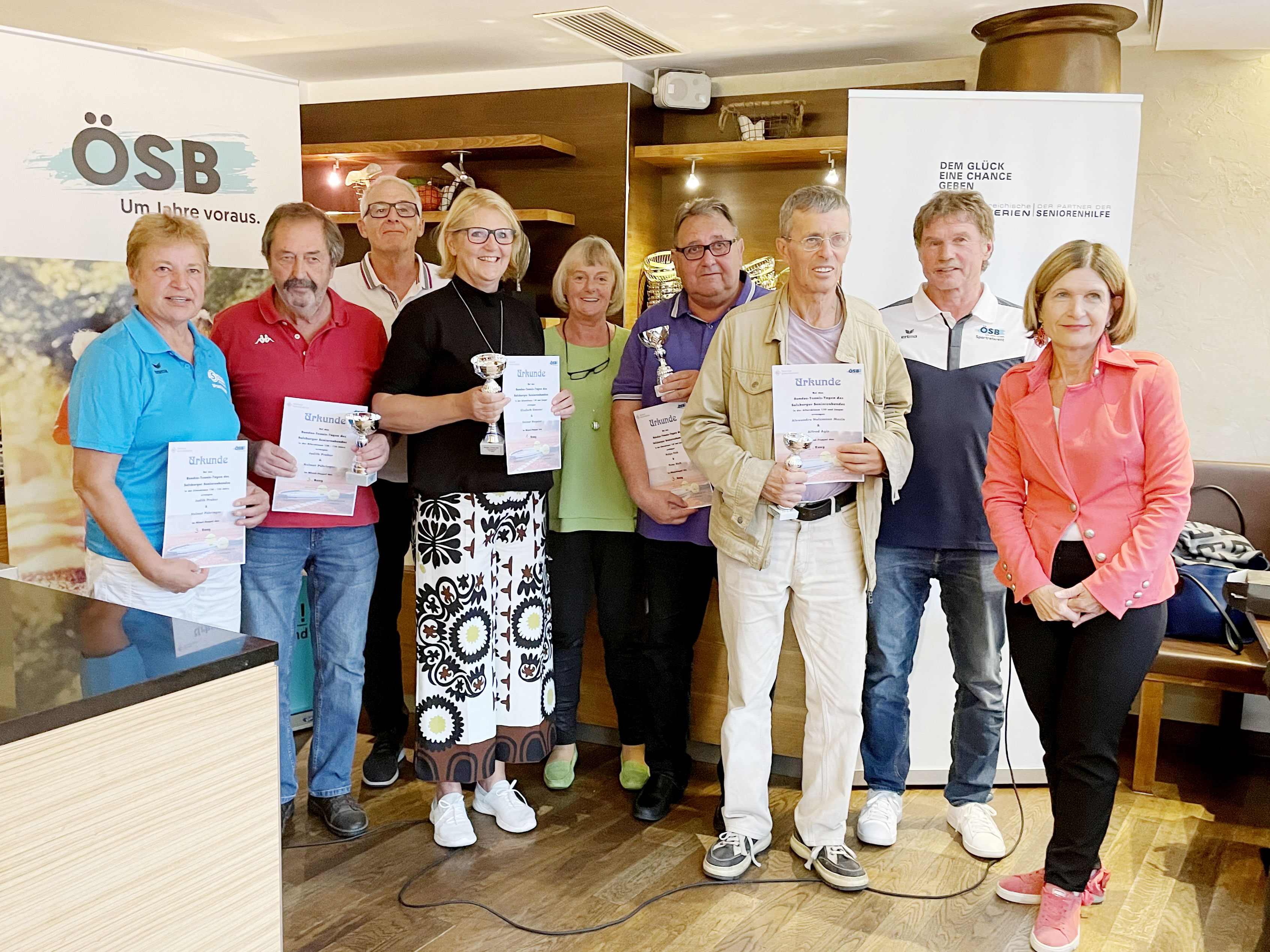 Erfolgreichste 24. Bundestennistage in Salzburg für die Tennisfreunde vom Vorarlberger Seniorenbund