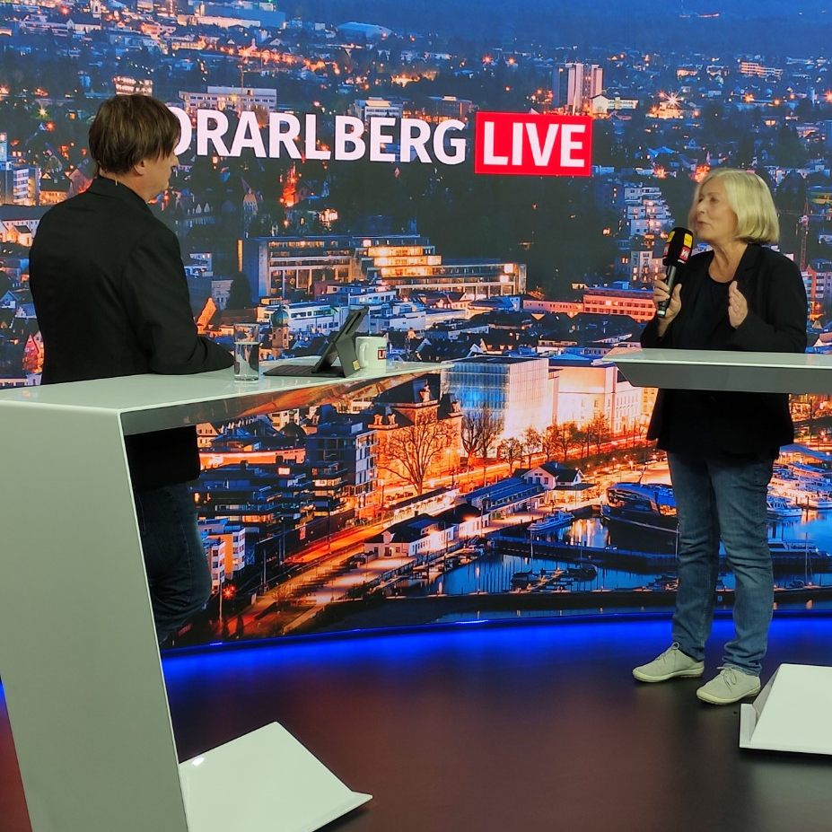 Marc Springer im Gespräch mit Gabriele Sprickler-Falschlunger.