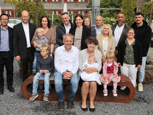 Taufe von Sonnenschein Ben im Kreise der Familie