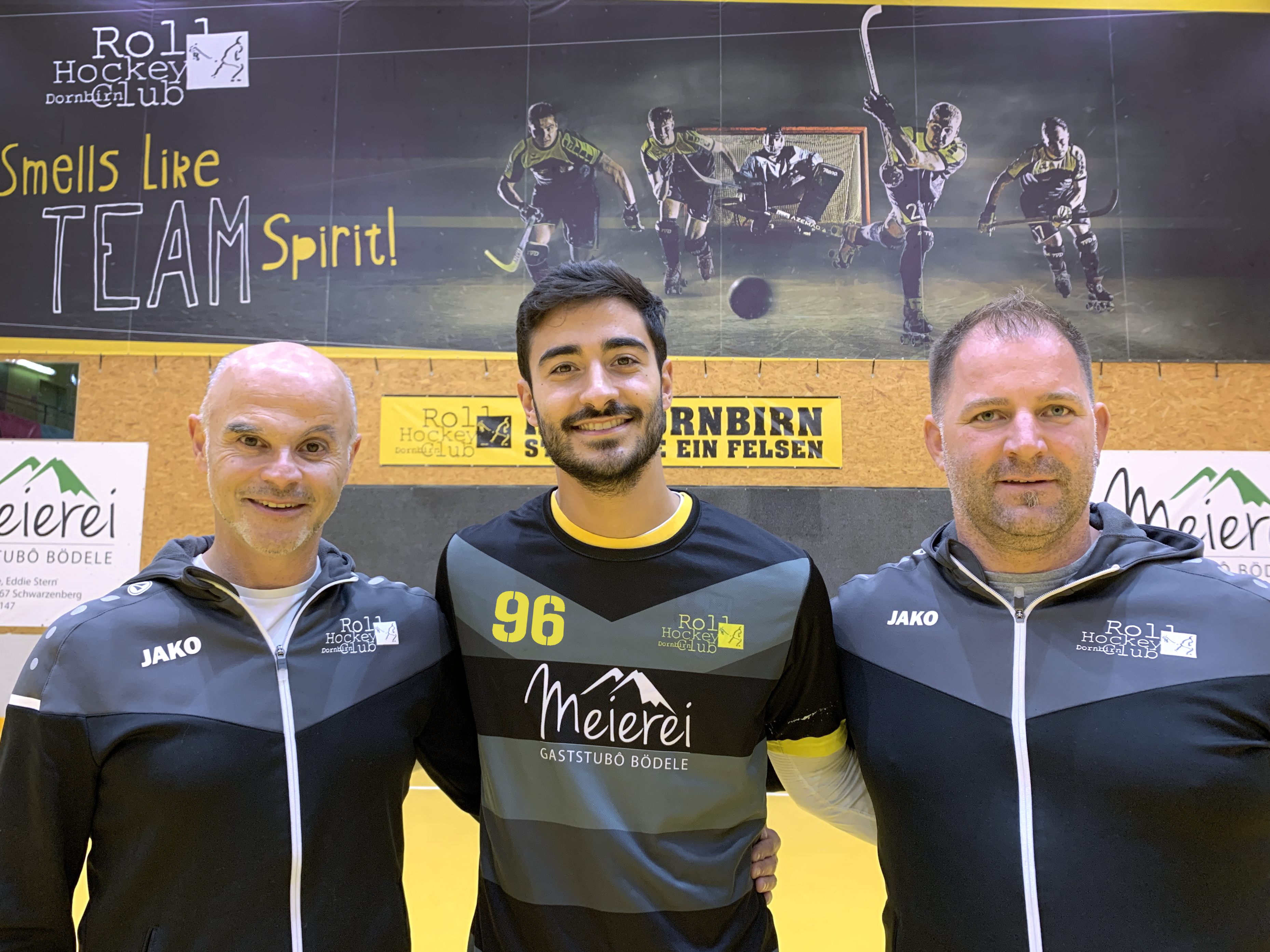 Edi Calvin (Vorstand), Giorgio Maniero und Michael Schwendinger (Präsident). Edi Calvin (Vorstand), Giorgio Maniero und Michael Schwendinger (Präsident).