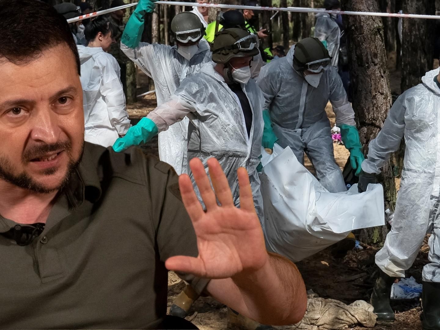 Ukrainischer Präsident erhebt schwere Vorwürfe gegen Invasoren. Ukrainischer Präsident erhebt schwere Vorwürfe gegen Invasoren.