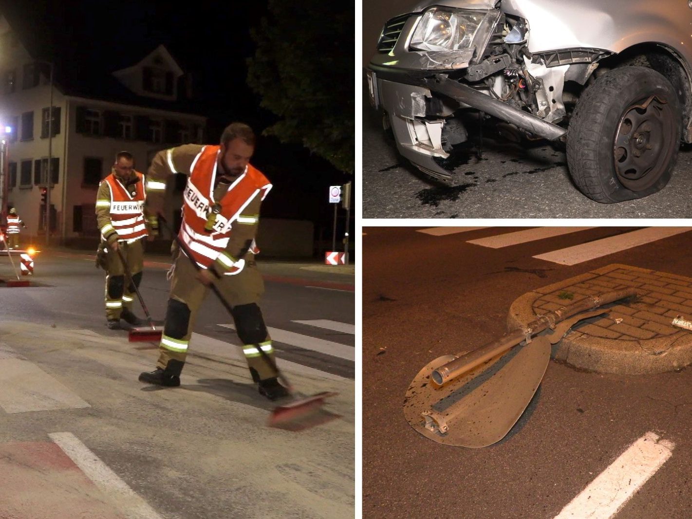Unfall mit Fahrerflucht in Lauterach. Unfall mit Fahrerflucht in Lauterach.
