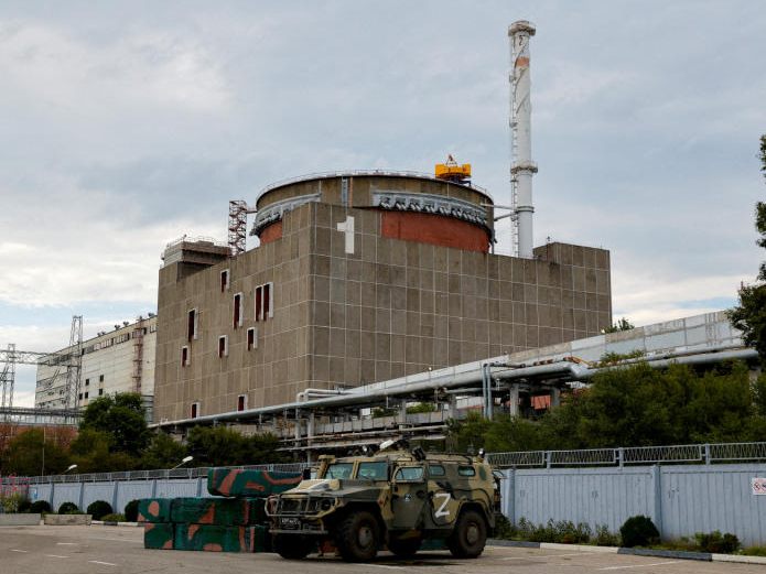 Die Ukraine meldete erneut russische Angriffe auf das AKW Saporischschja. Die Ukraine meldete erneut russische Angriffe auf das AKW Saporischschja.