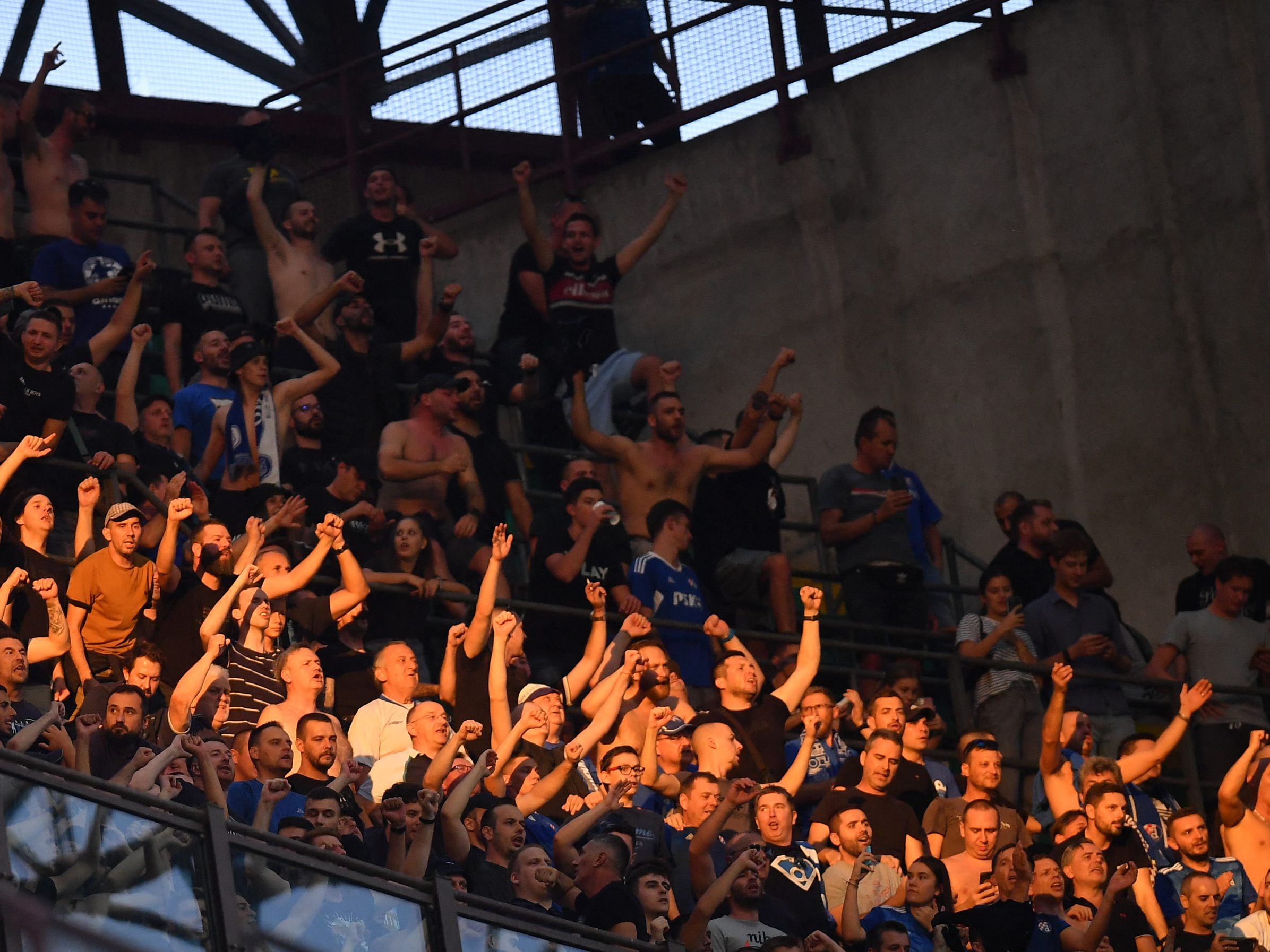 Anhänger von Dinamo Zagreb.