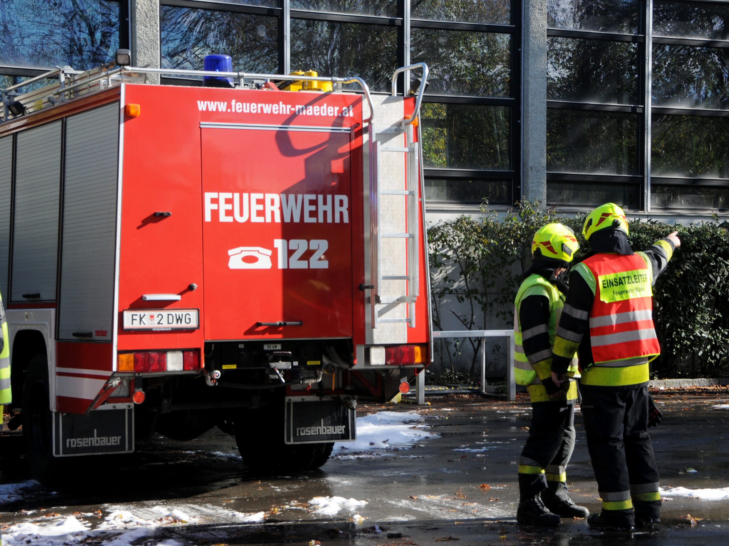 Die Feuerwehr Mäder beendete mit der Herbstübung das diesjährige Probenjahr