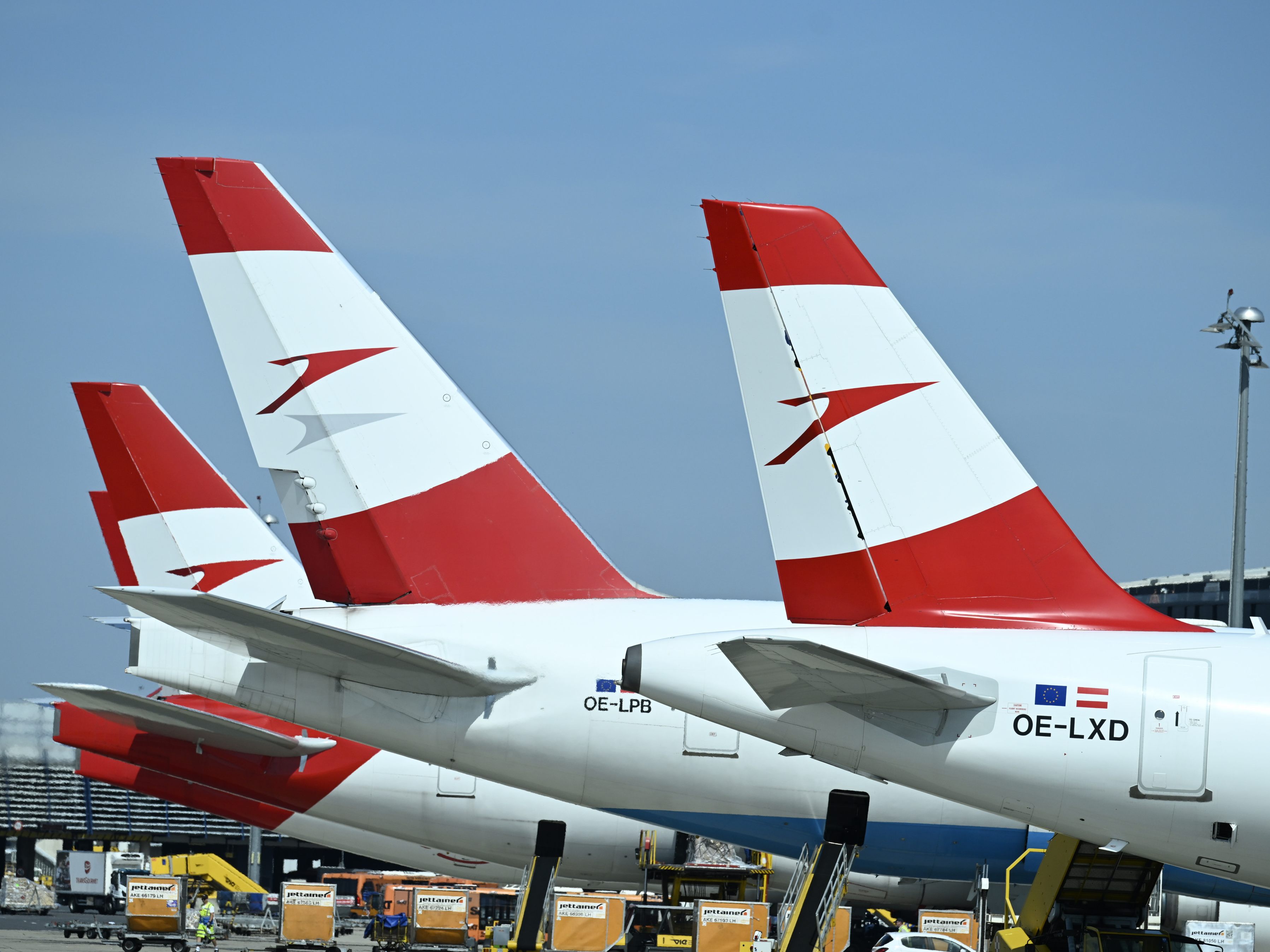 Die Austrian Airlines strichen am Donnerstag 40 Flüge. Die Austrian Airlines strichen am Donnerstag 40 Flüge.