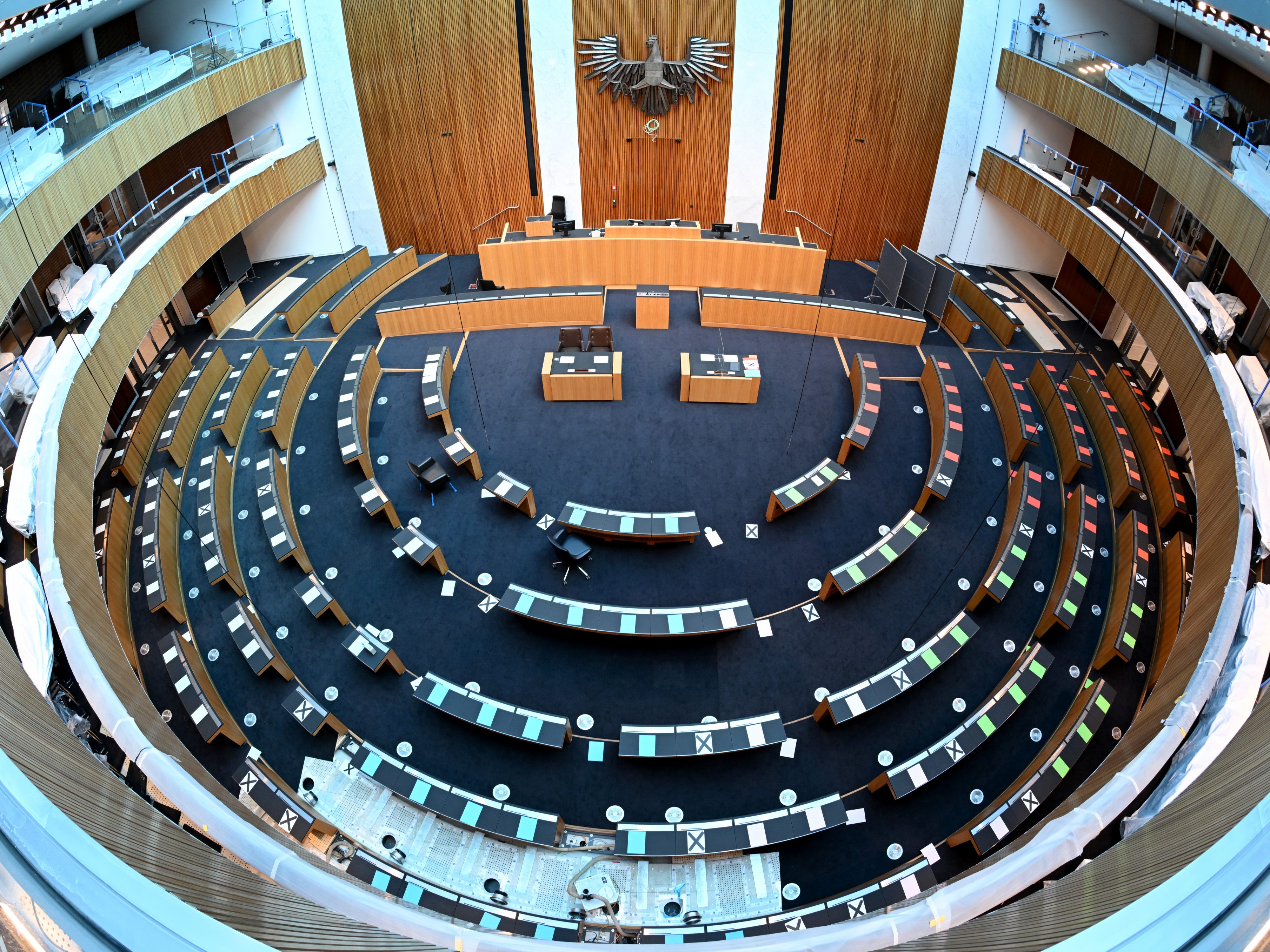 Die Parlaments-Sanierung befindet sich in der finalen Phase. Die Parlaments-Sanierung befindet sich in der finalen Phase.
