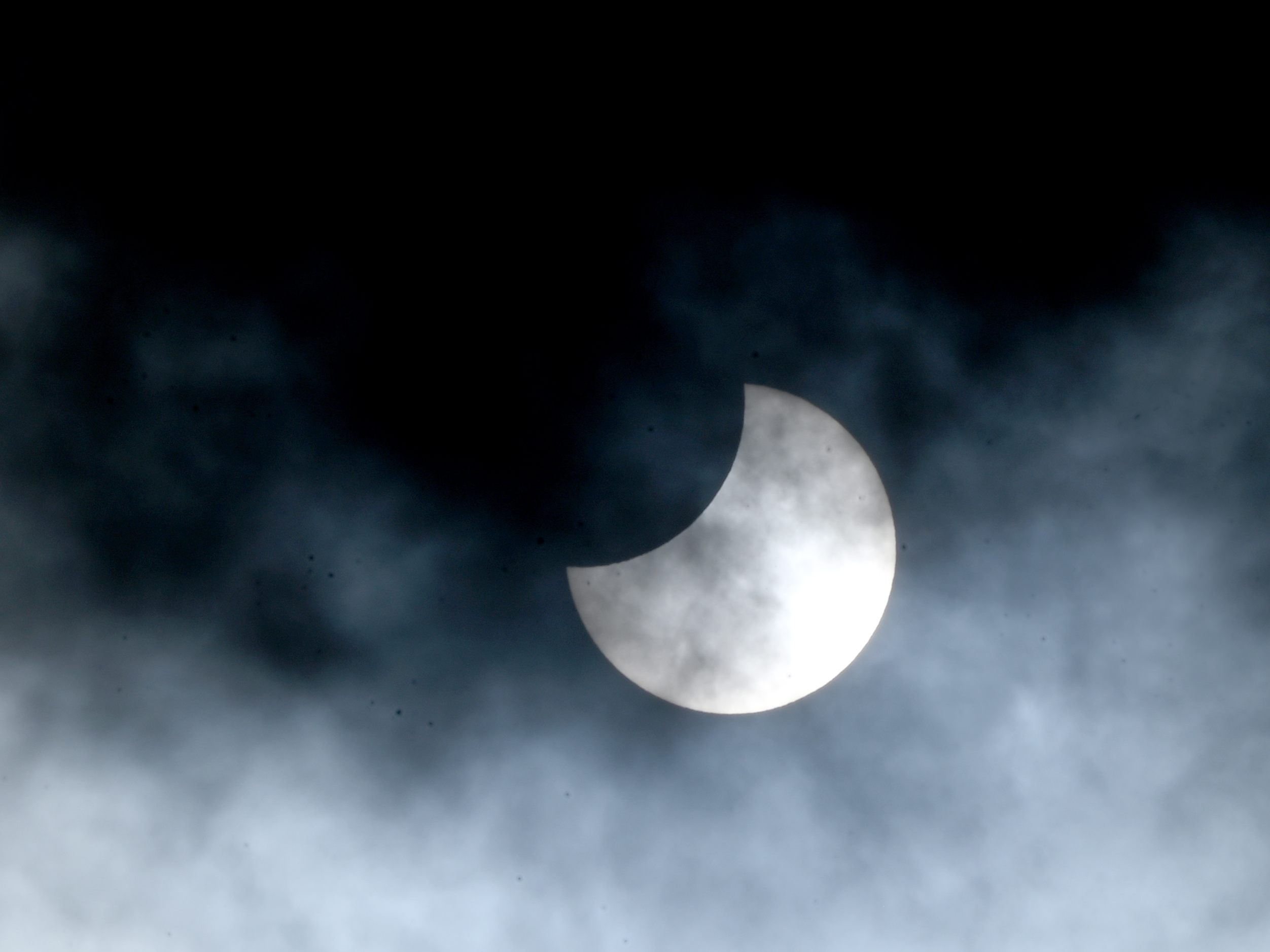 Die partielle Sonnenfinsternis war am Dienstag auch in Österreich zu sehen.