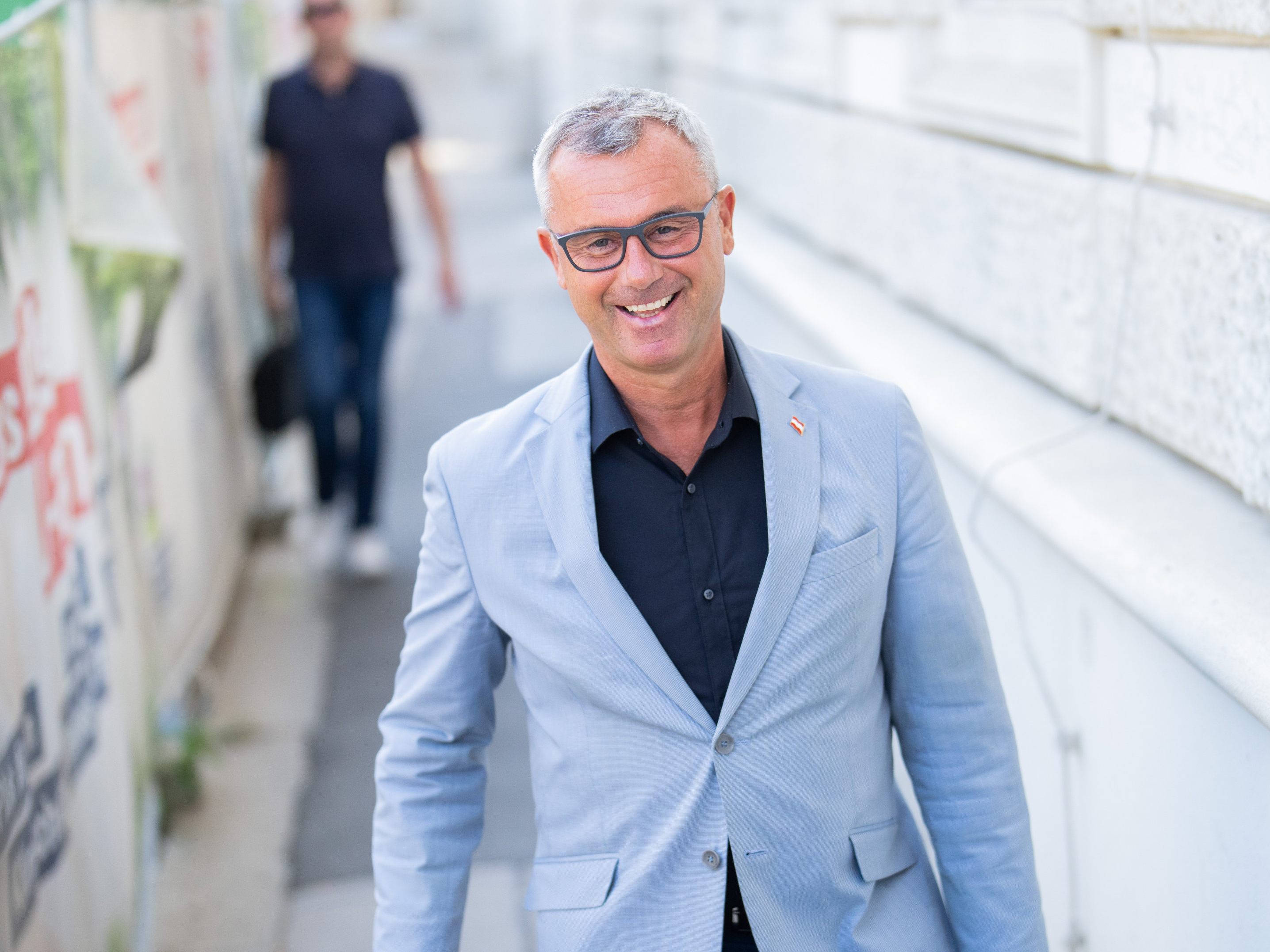 Gute Laune: Norbert Hofer in Wien.