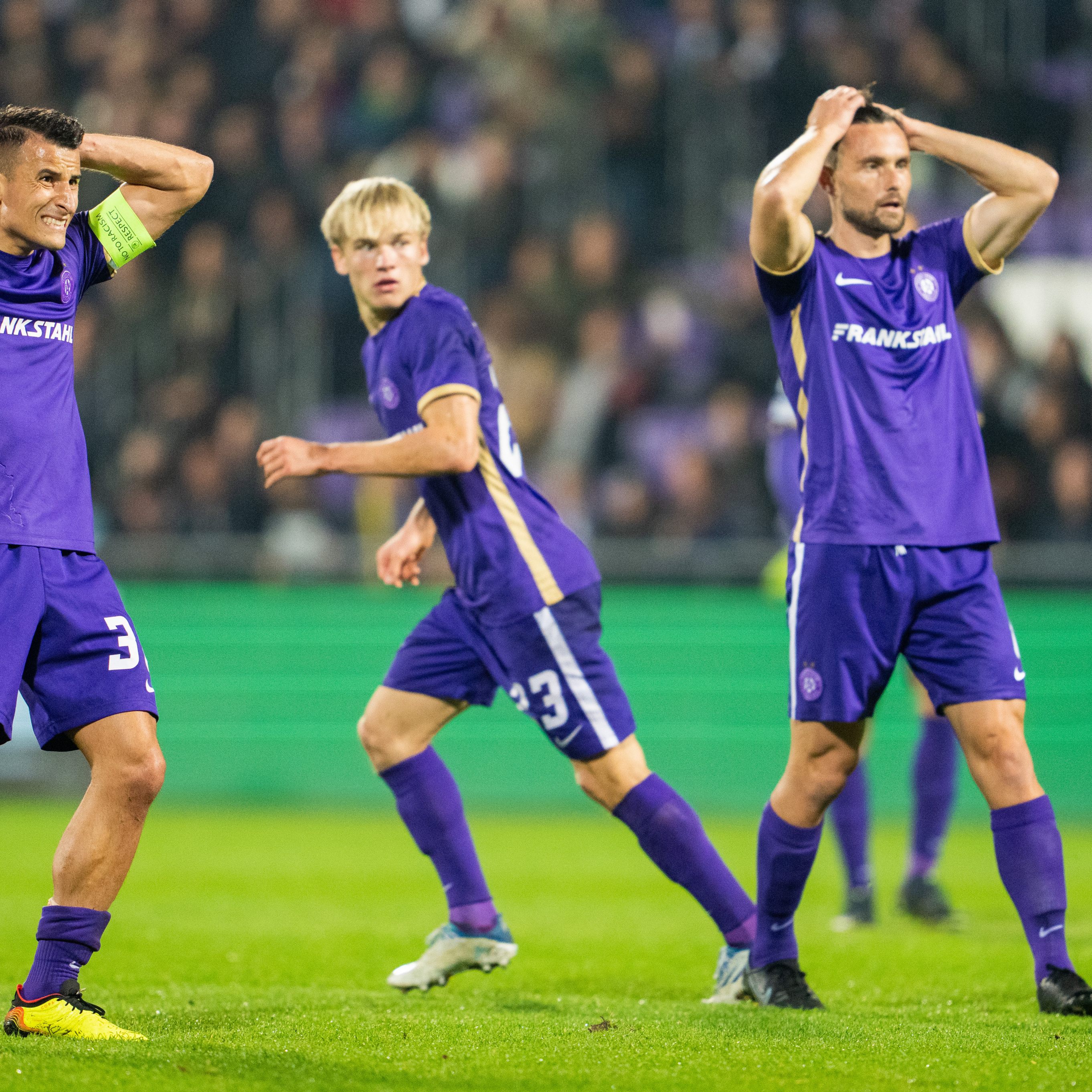 Austria Wien im Cup an Drittligist Sport-Club gescheitert.