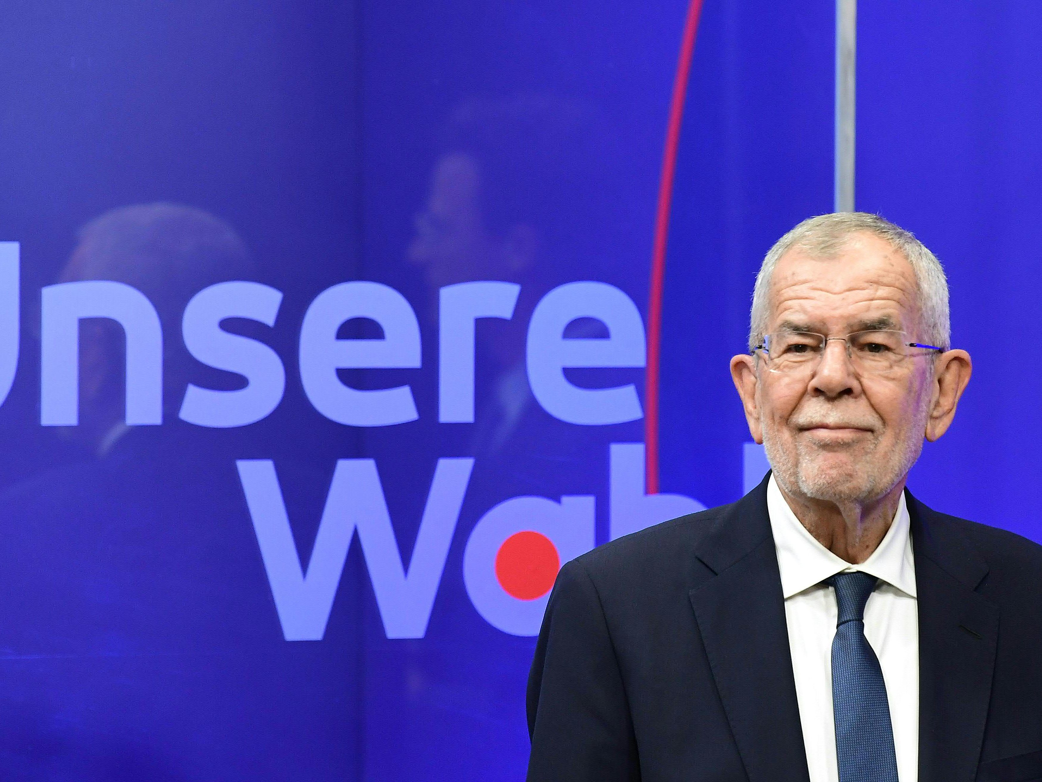 Vorläufiges Endergebnis der BP-Wahl: Van der Bellen-Sieg am Wahlabend mit 54,6 %.