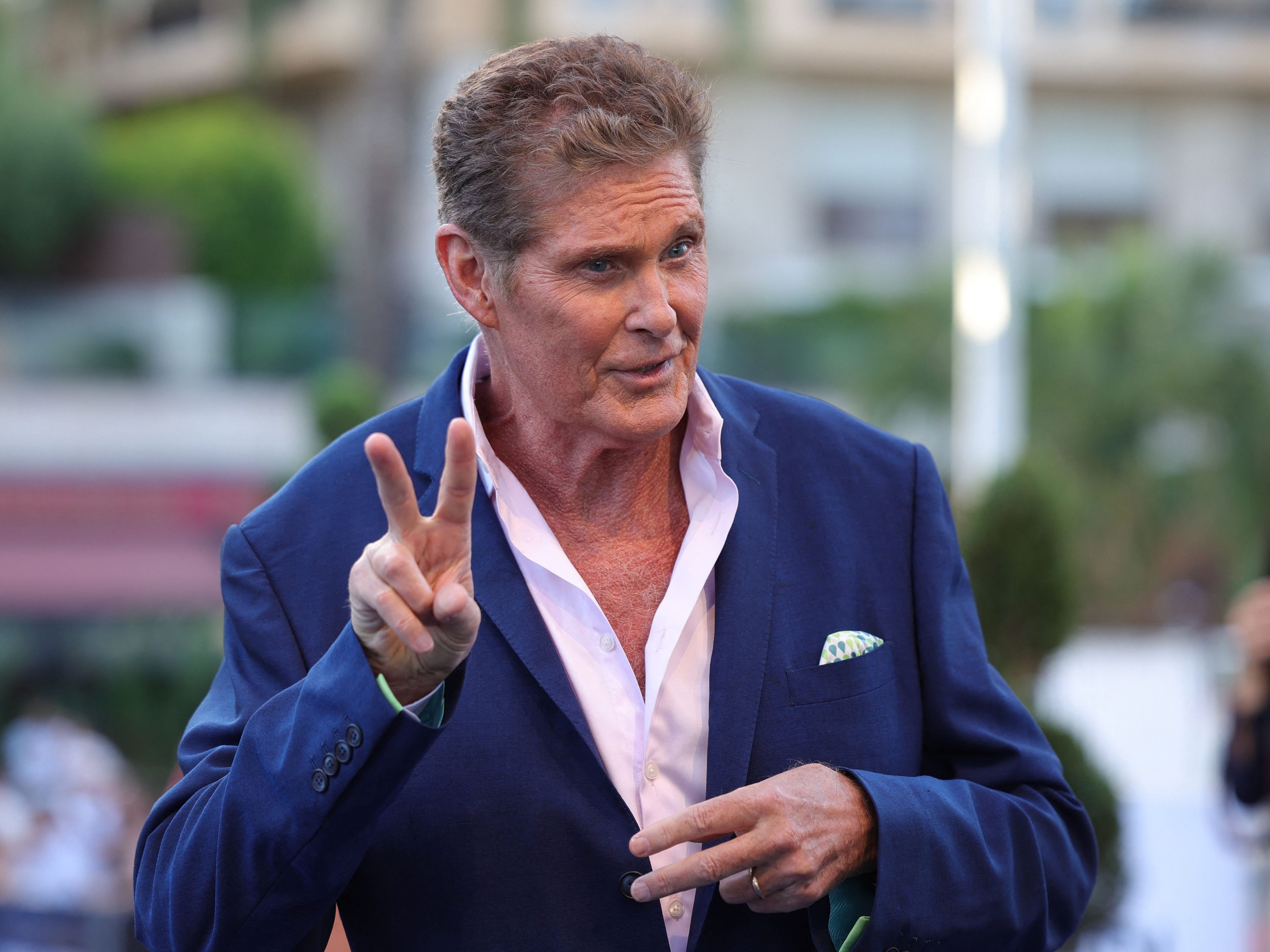 US-Star David Hasselhoff tritt 2023 in der Wiener Stadthalle auf.