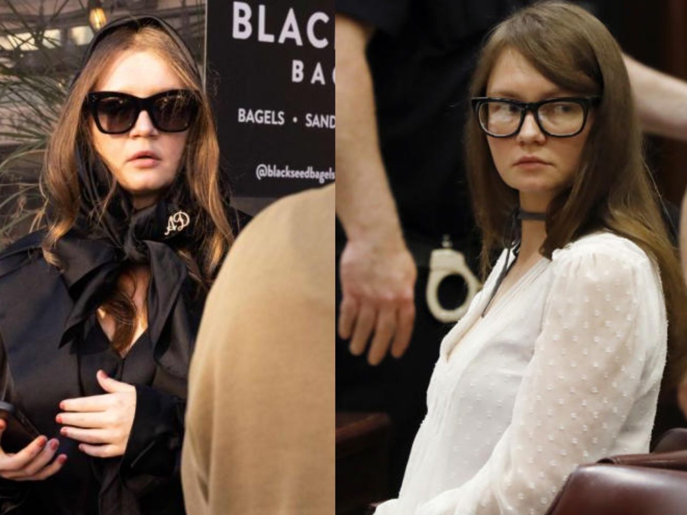 Anna Sorokin (31) verwendet teils immer noch ihr Betrüger-Pseudonym Anna Delvey, so trägt sie etwa die Initialen als Schmuck aus Strasssteinchen. Anna Sorokin (31) verwendet teils immer noch ihr Betrüger-Pseudonym Anna Delvey, so trägt sie etwa die Initialen als Schmuck aus Strasssteinchen.