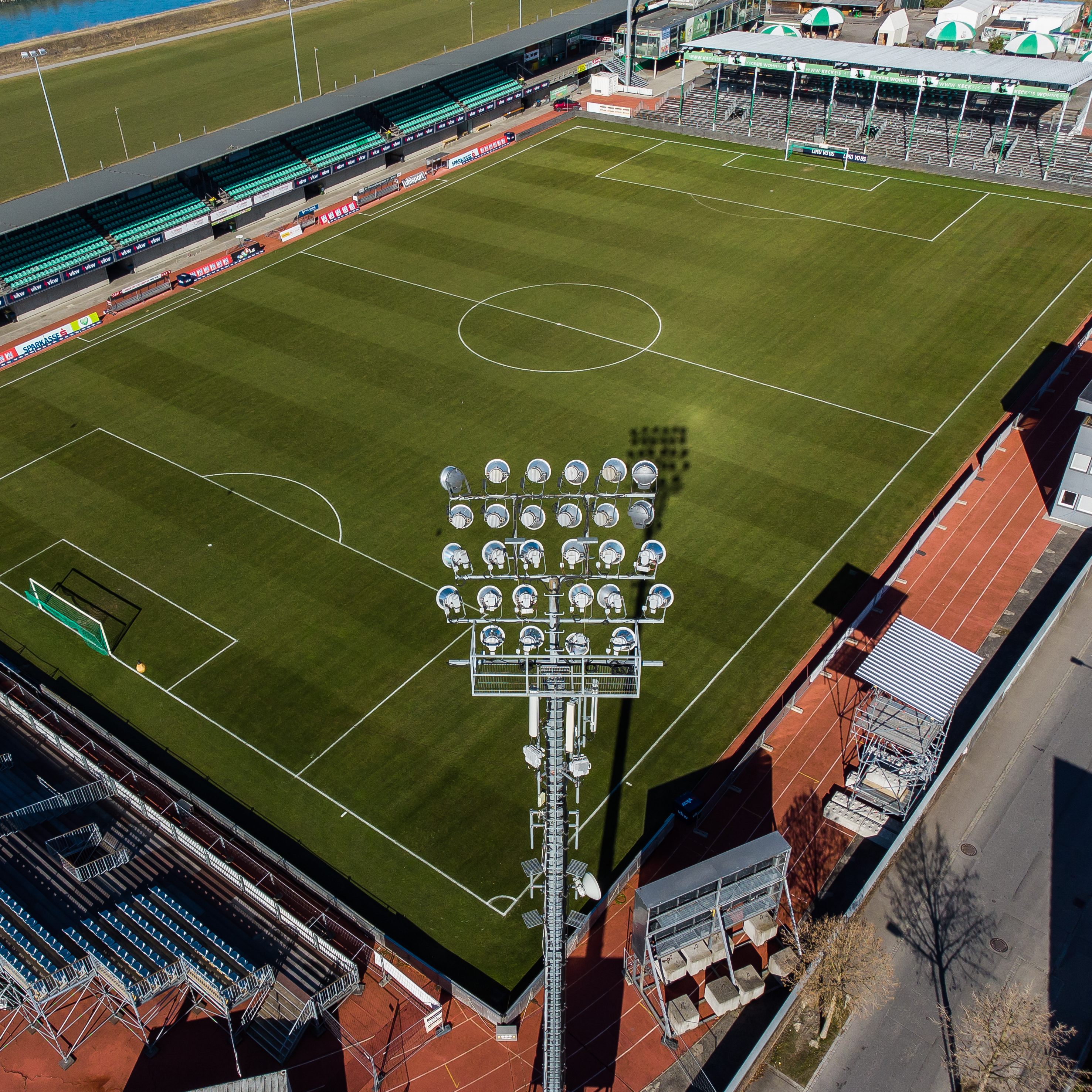 Eine nicht optimal machbare Positionierung der Kameras im Reichshofstadion war Schuld an den technischen Problemen.