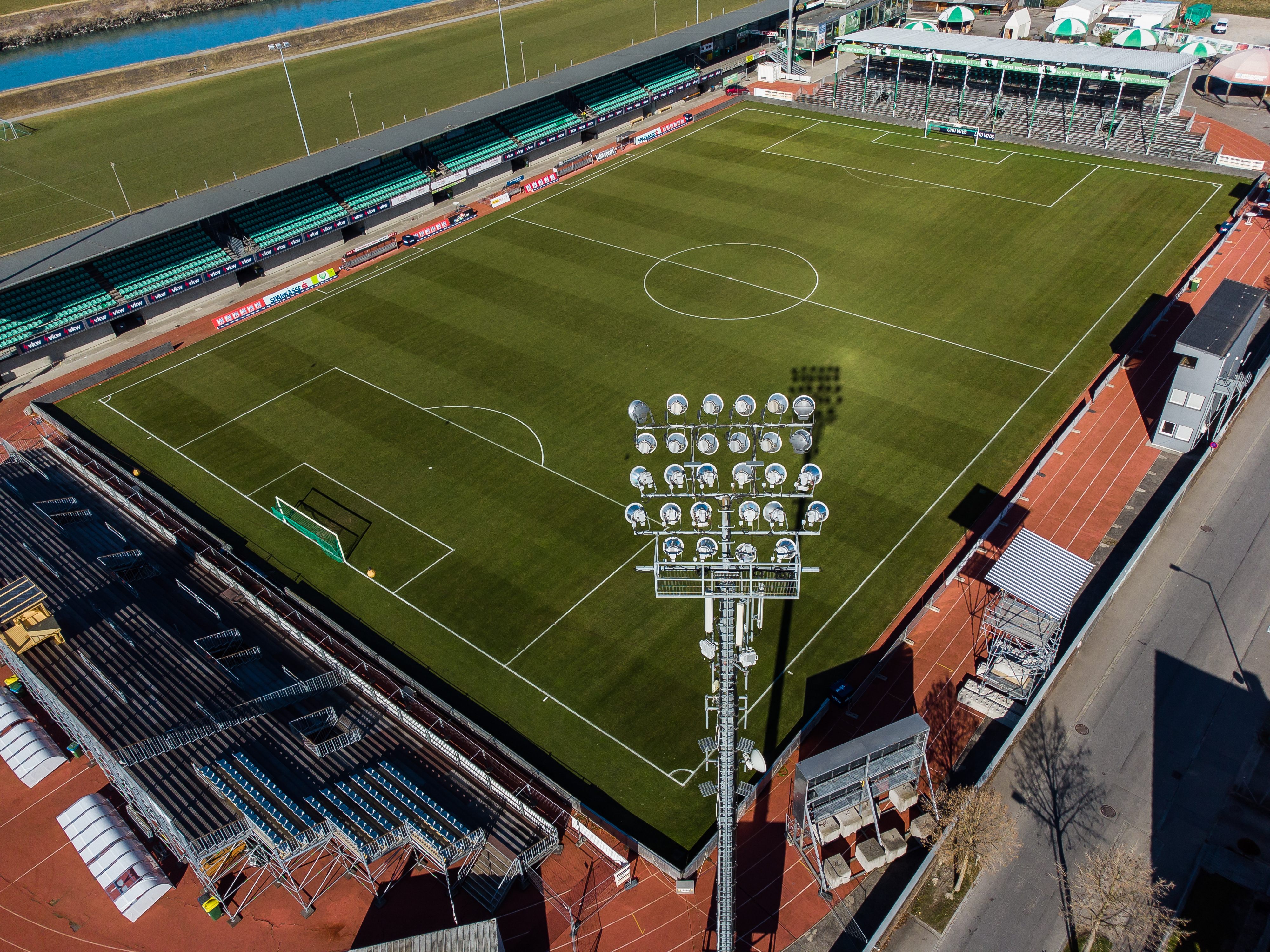 Eine nicht optimal machbare Positionierung der Kameras im Reichshofstadion war Schuld an den technischen Problemen.