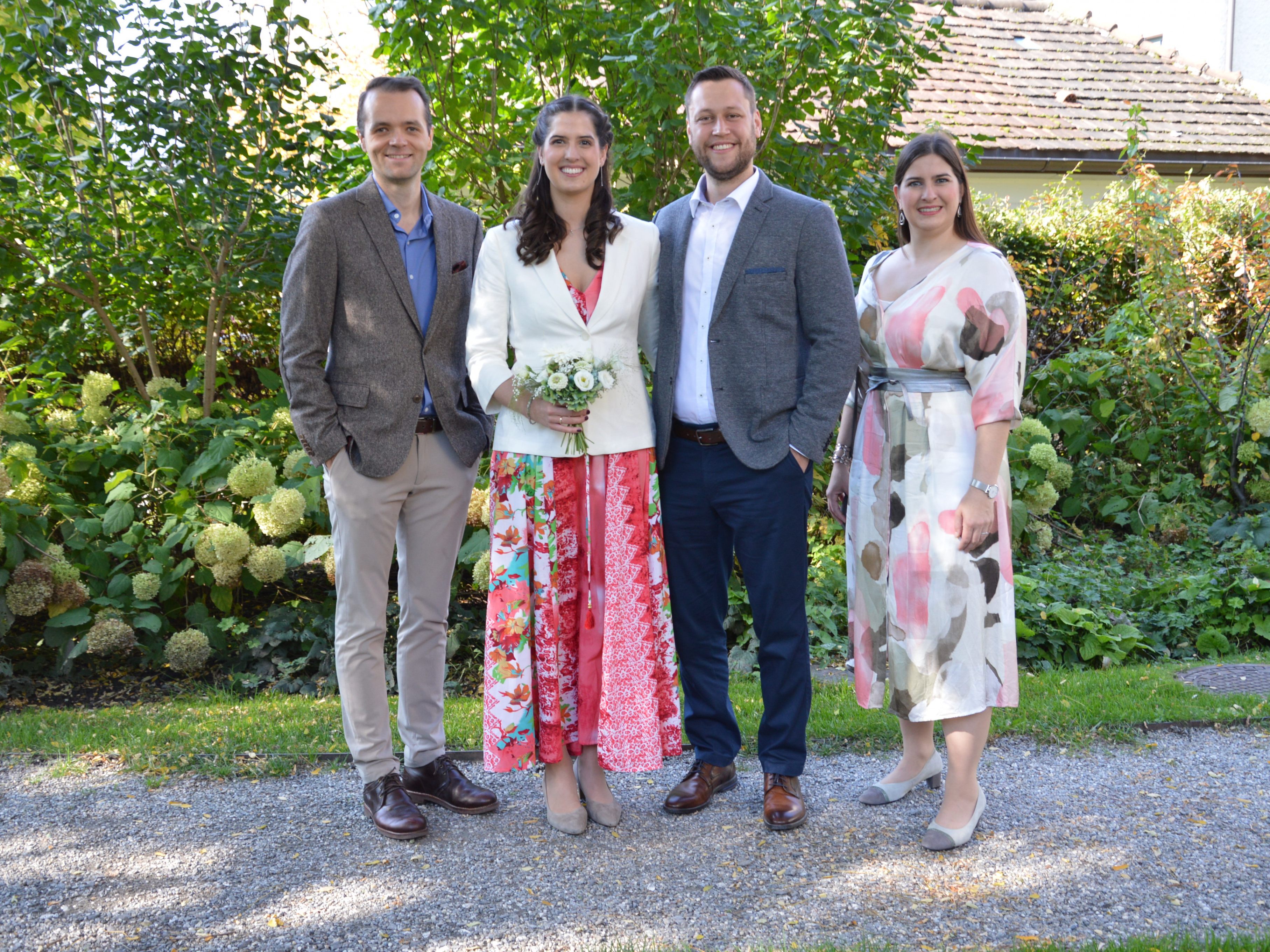 Elisabeth Karner und Pascal Regittnig feierten ihre standesamtliche Trauung.