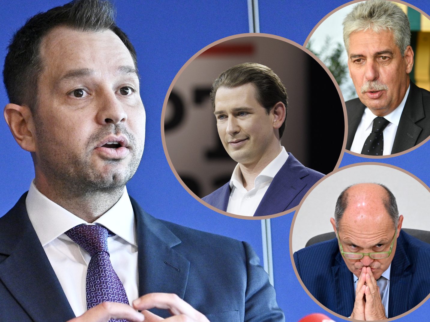 Kurz und andere Beschuldigte weisen die Aussagen zurück. Kurz und andere Beschuldigte weisen die Aussagen zurück.