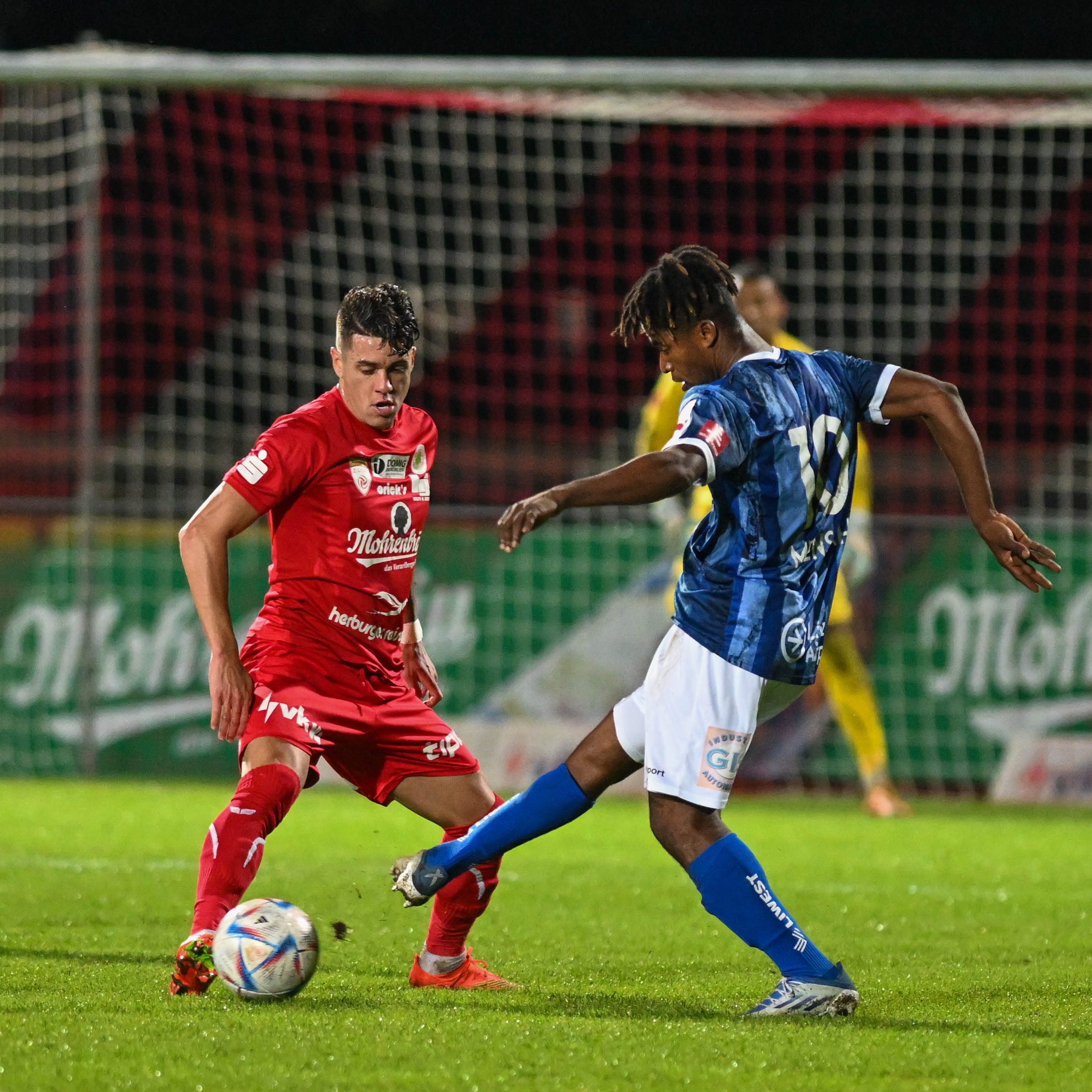 Vor allem der Linzer Mensah war von den Dornbirnern heute kaum zu halten.