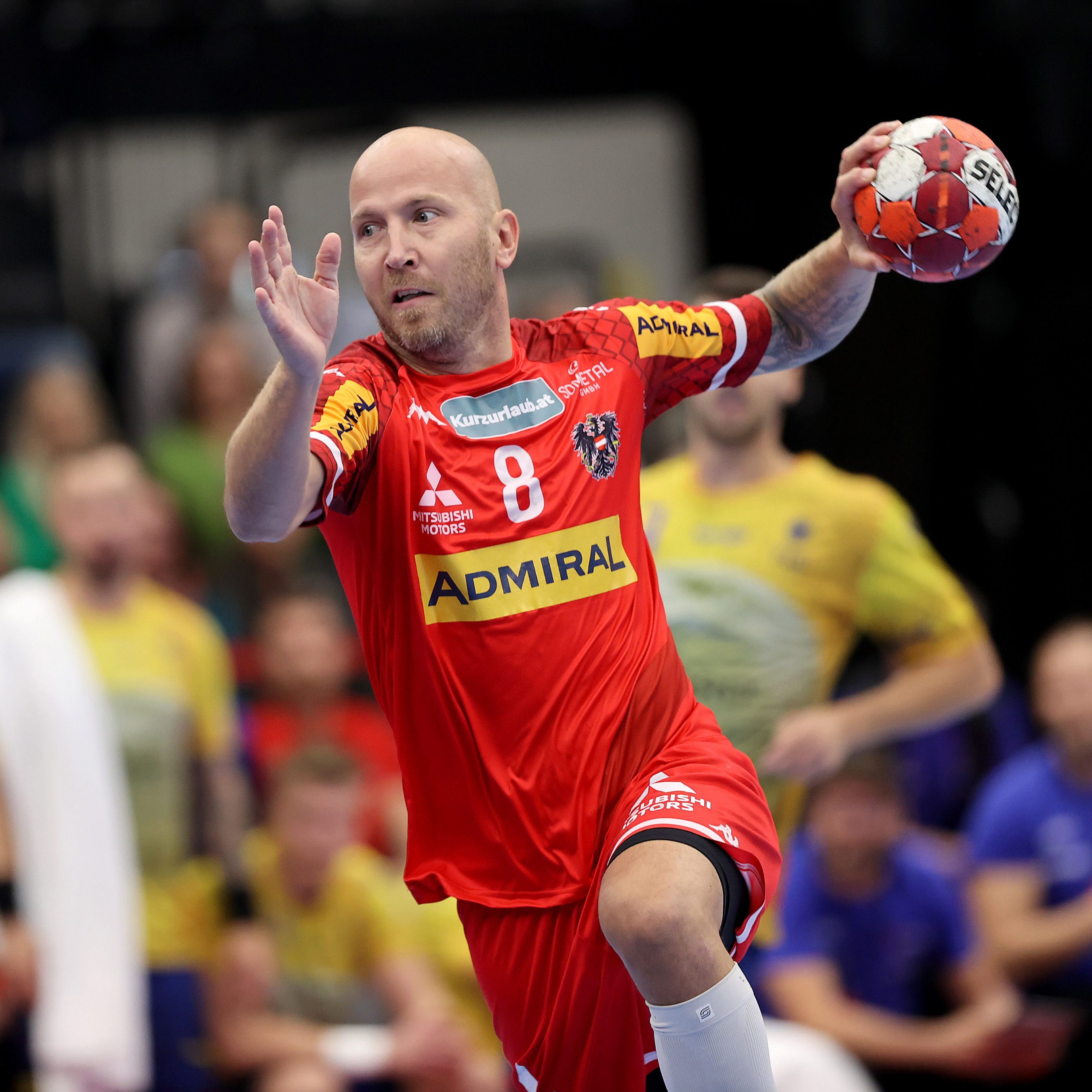 Robert Weber war am heutigen Abend mit zwölf Toren bester Werfer der Österreicher.