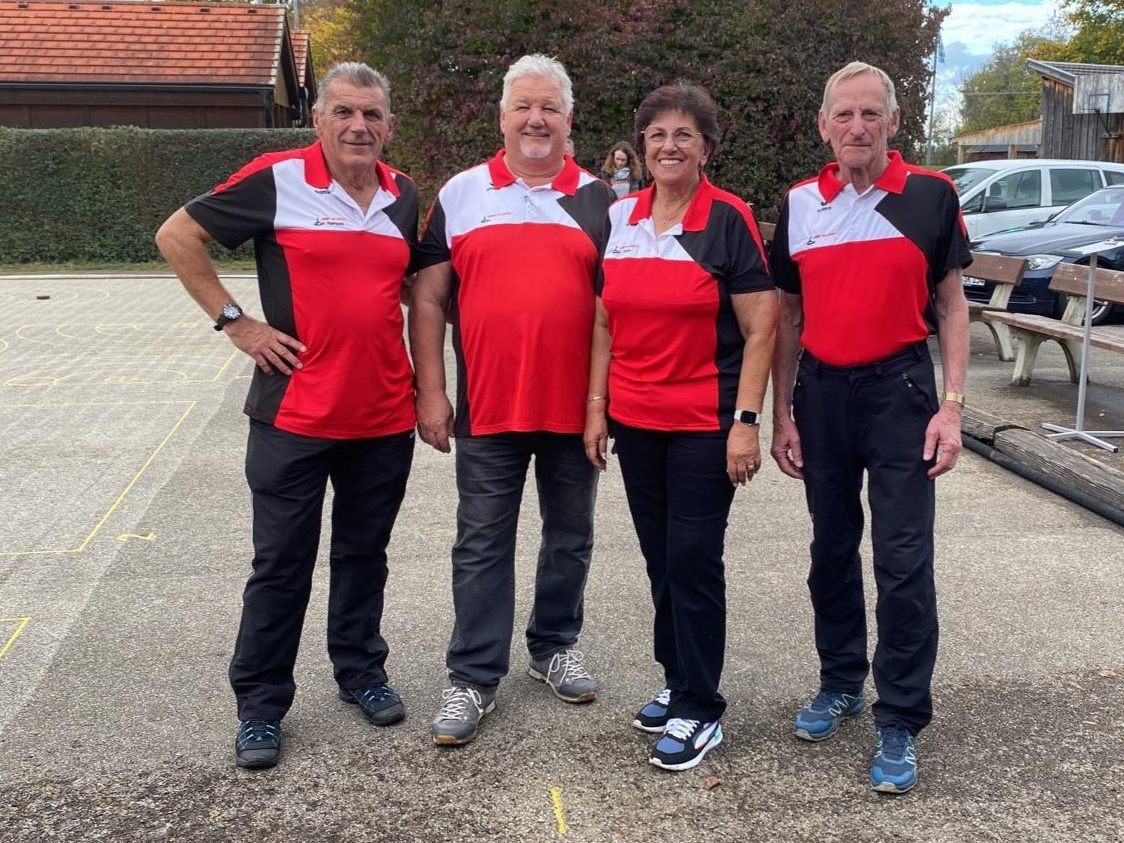 (Das Bludenzer Team: Raimund Walch, Erich Matthä, Beate Matthä und Günter Dünfründt)
