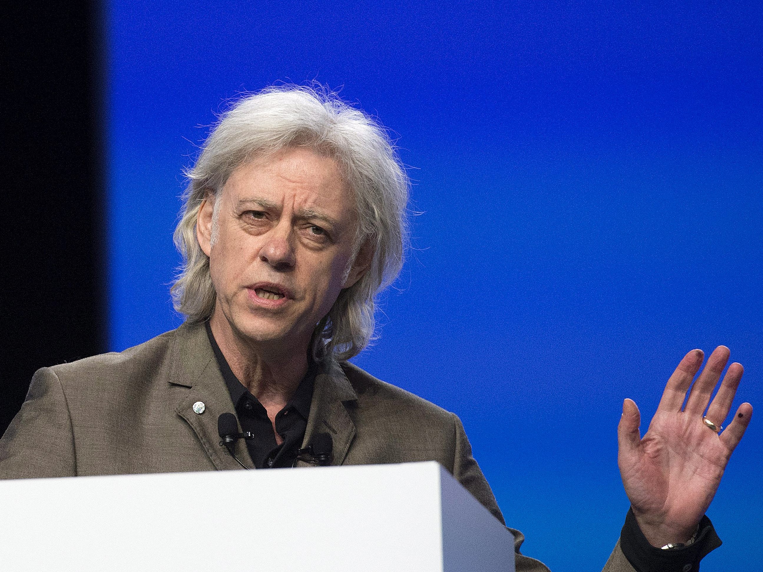 Bob Geldof zeigt Verständnis für Umweltschützer. Bob Geldof zeigt Verständnis für Umweltschützer.