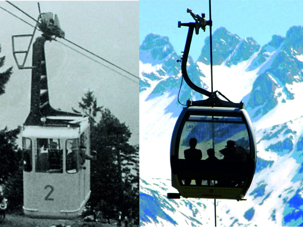 1956 und 2022 - Muttersberg Seilbahn feiert 66 Jahre 1956 und 2022 - Muttersberg Seilbahn feiert 66 Jahre