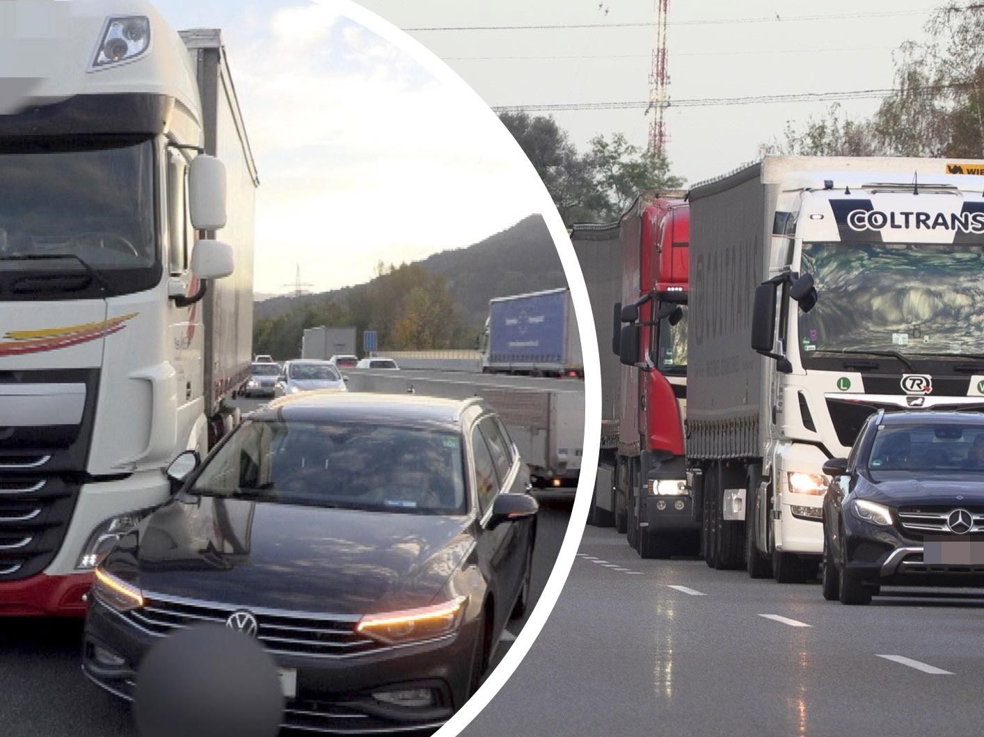 Stau im Frühverkehr: Am Mittwoch kam es auf der A14 zu mehreren Unfällen.