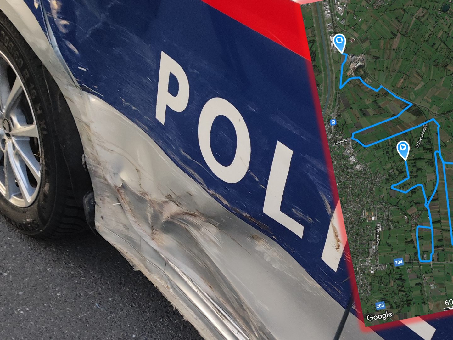 Durch den Zusammenstoß wurden keine Personen verletzt Durch den Zusammenstoß wurden keine Personen verletzt