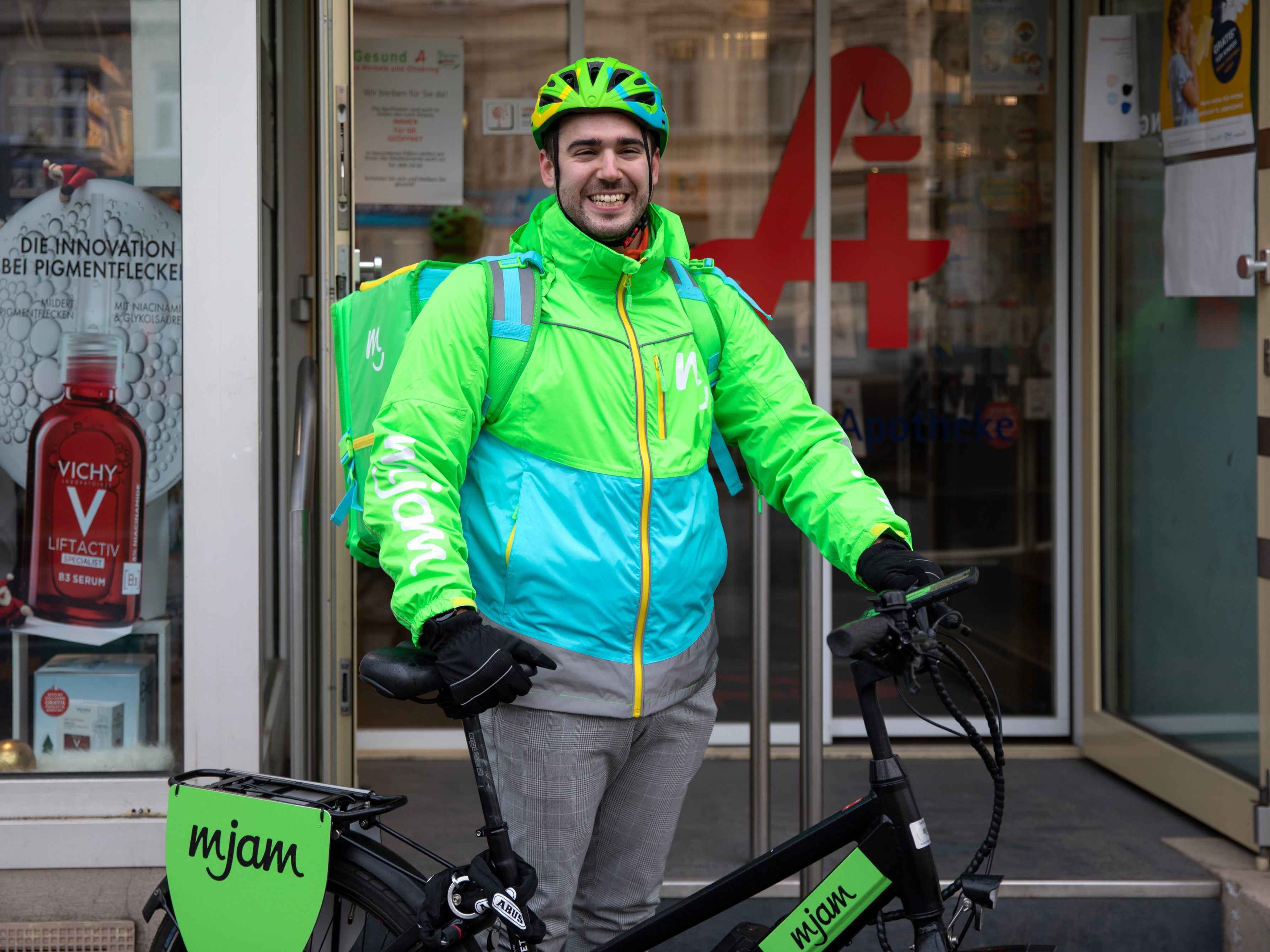 Mit mjam kann man ab sofort rezeptfreie Produkte aus Wiener Apotheken bestellen.