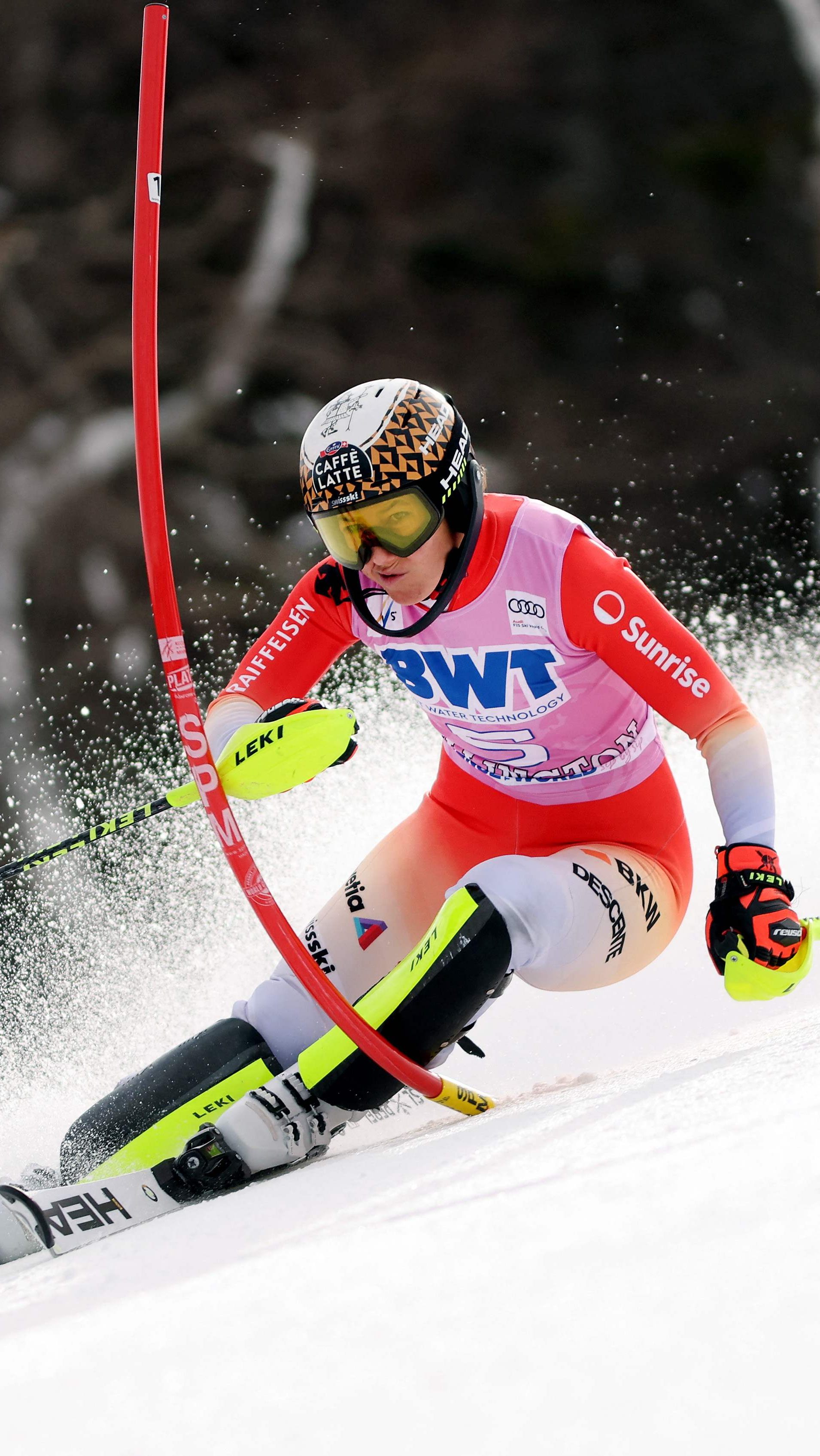 Wendy Holdener jubelte heute endlich über ihren ersten Slalom-Sieg - ex aequo mit Swenn-Larsson.
