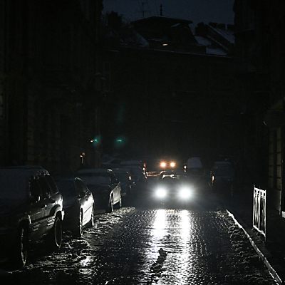 Auch Lemberg in der Westukraine blieb vergangene Nacht dunkel