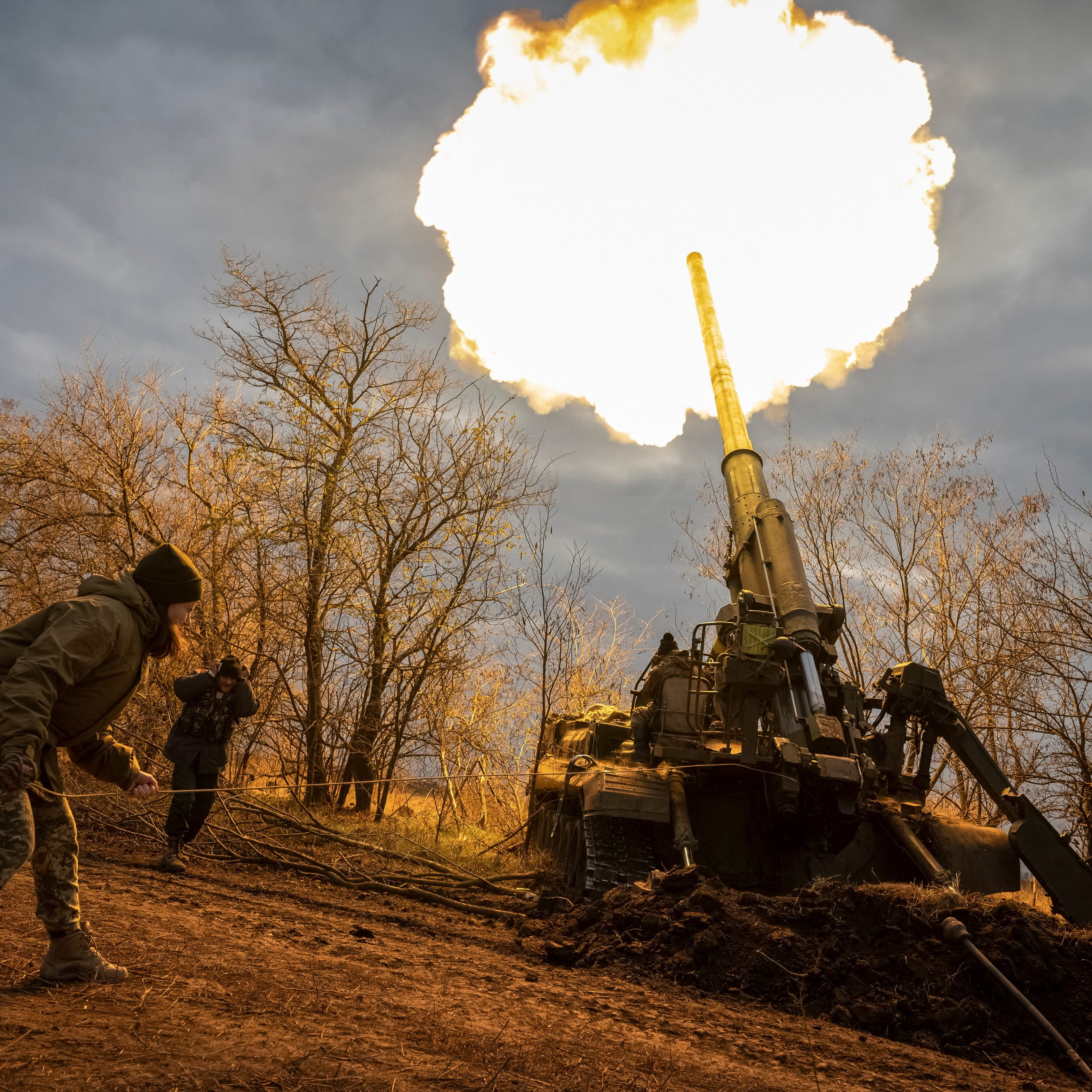 Trotz des angekündigten Russen-Rückzugs wird in Cherson noch gekämpft.