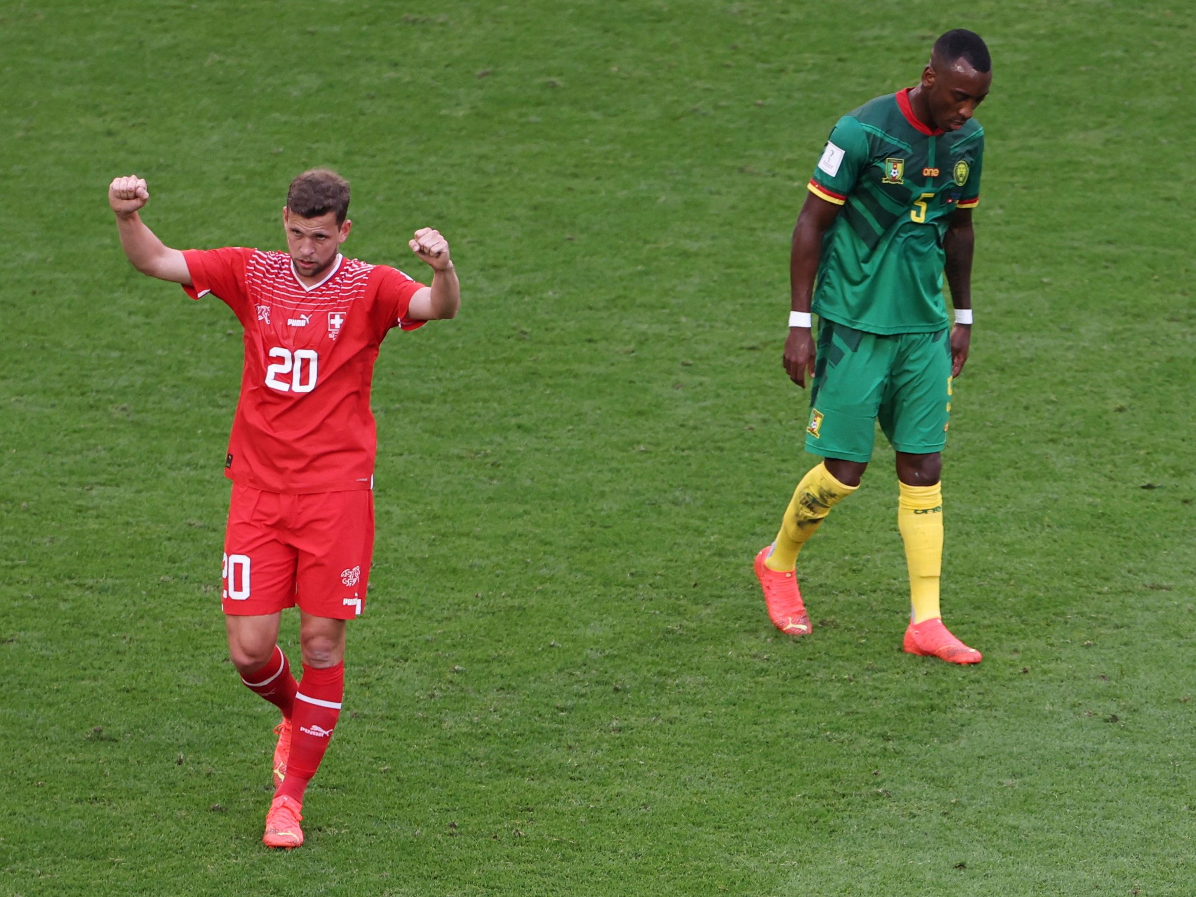 Die Schweiz setzte sich 1:0 gegen Kamerun durch. Die Schweiz setzte sich 1:0 gegen Kamerun durch.