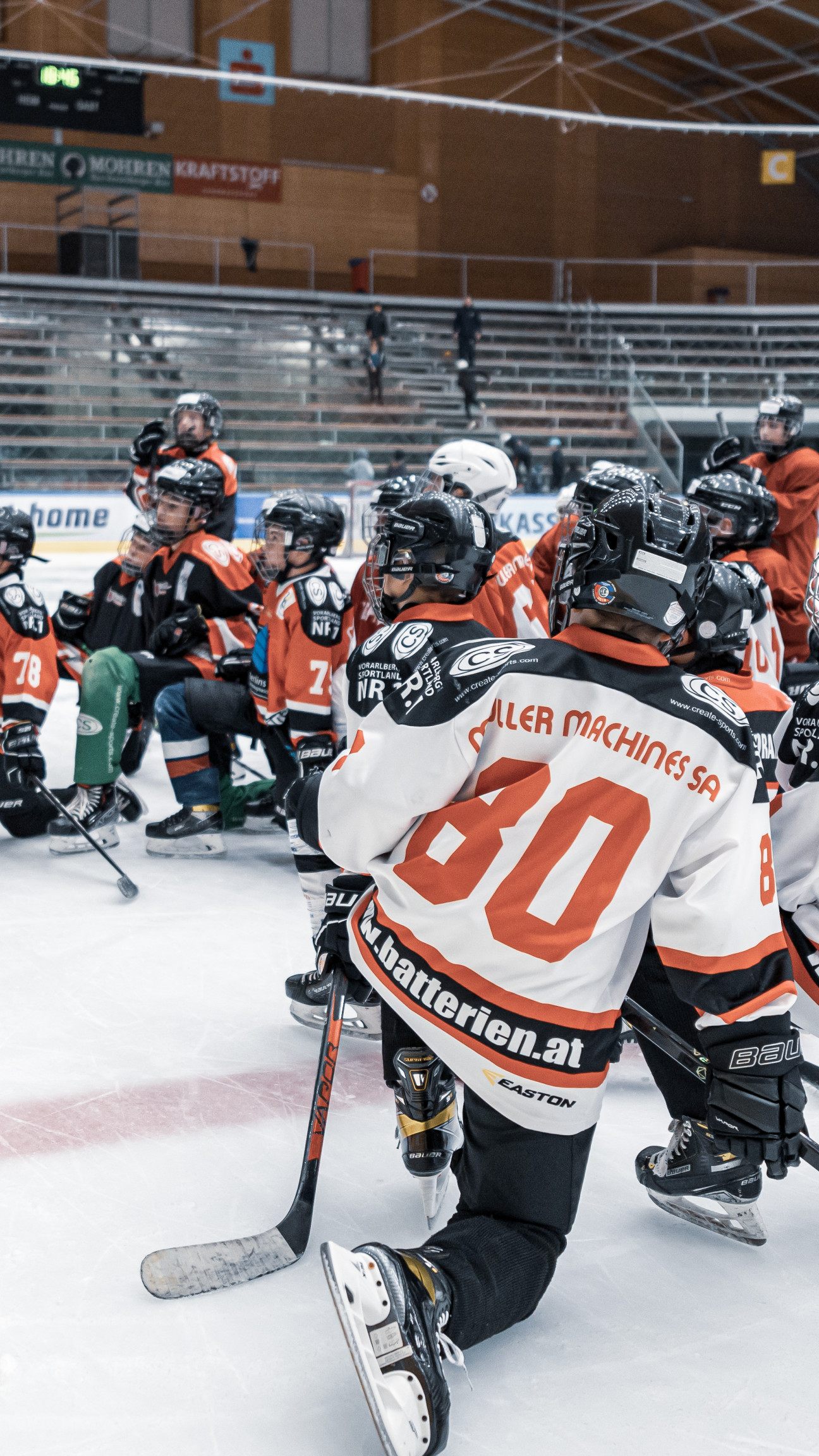 Die jungen Eishockeytalente aus dem ganzen Land zeigten im Dornbirner Messestadion ihr Können