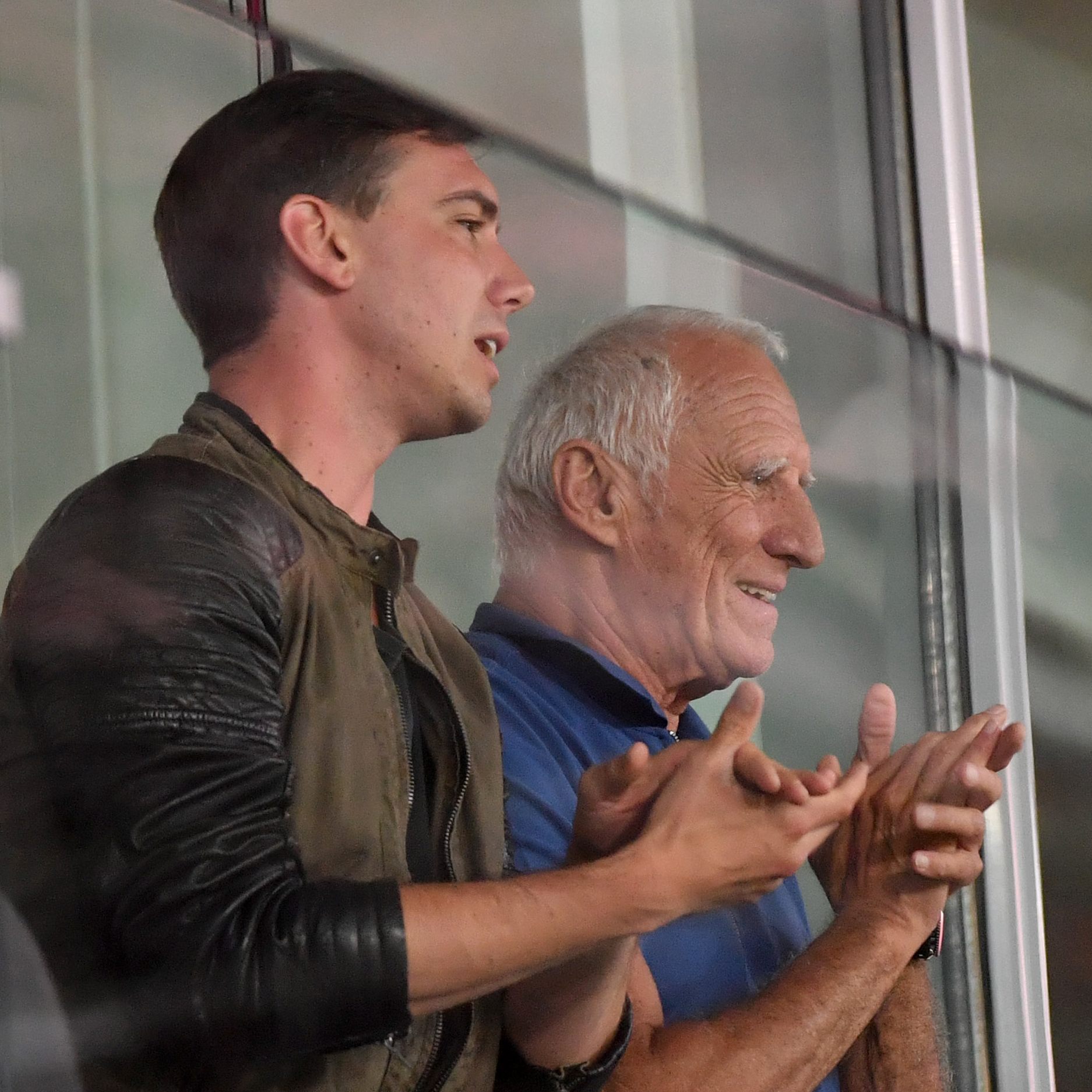 Mark Mateschitz mit seinem Vater Dietrich Mateschitz vor seinem Tod.