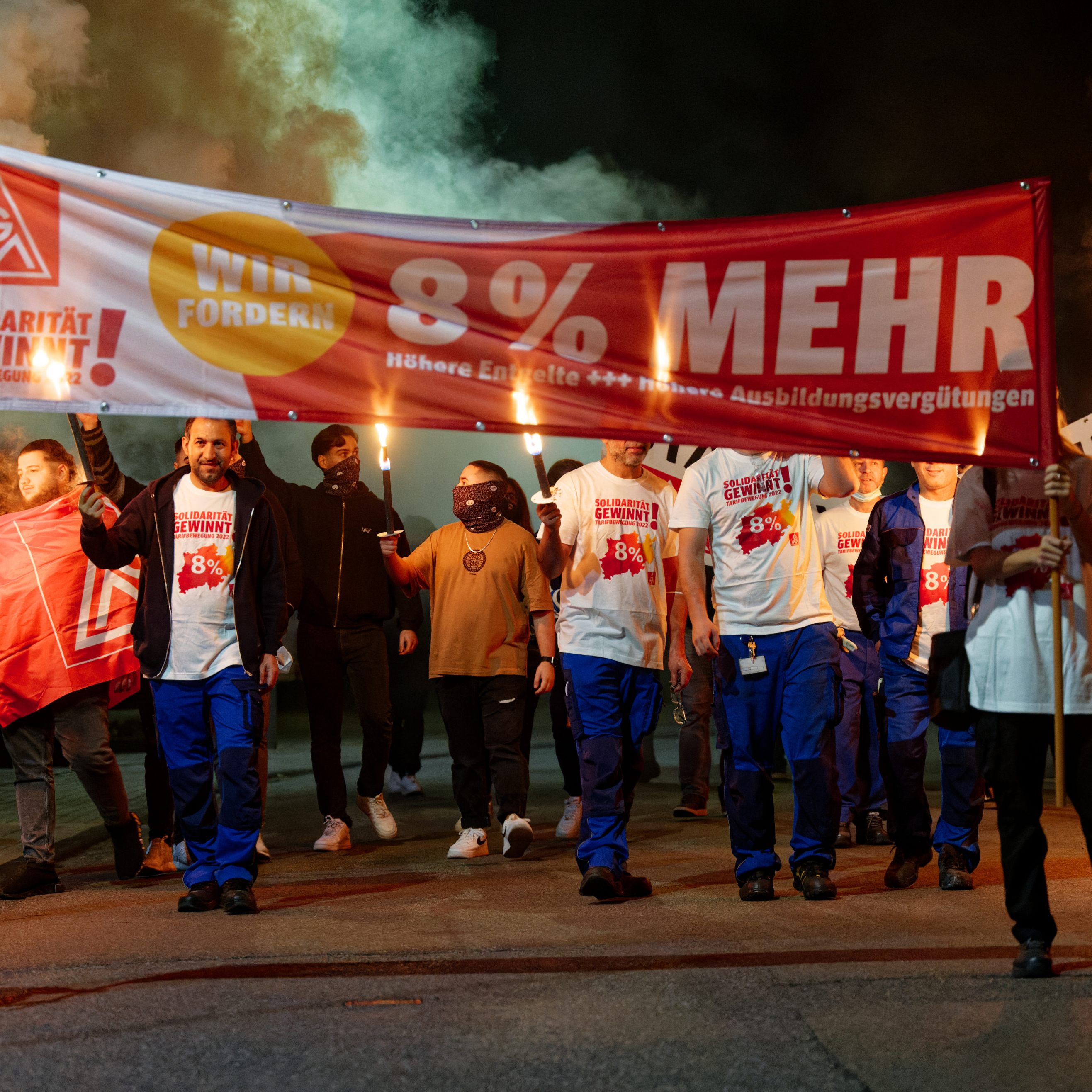 Die IG Metall in Deutschland droht mit einer Eskalation.