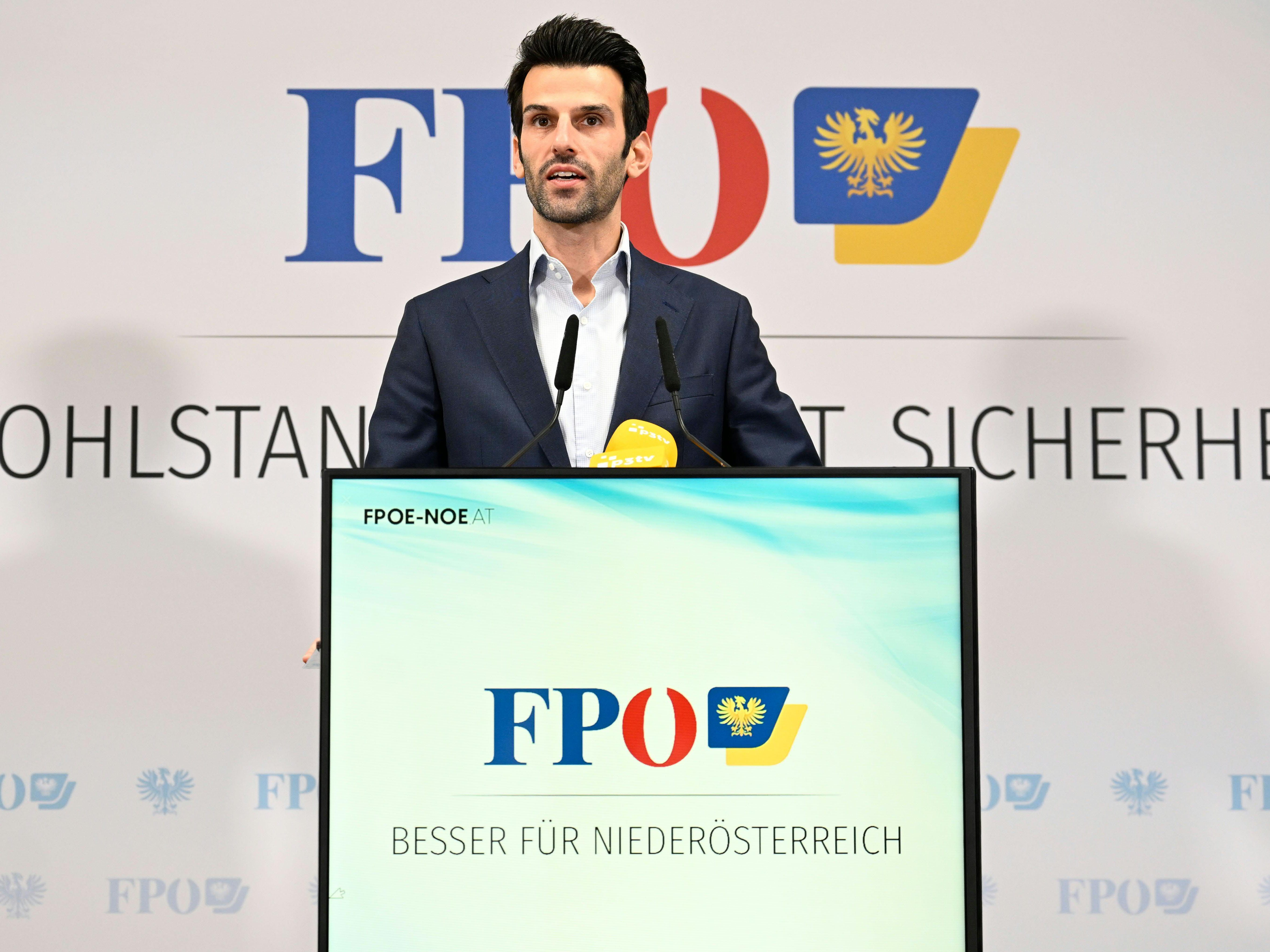 NÖ-Wahl: FPÖ-Spitzenkandidat heißt Udo Landbauer.