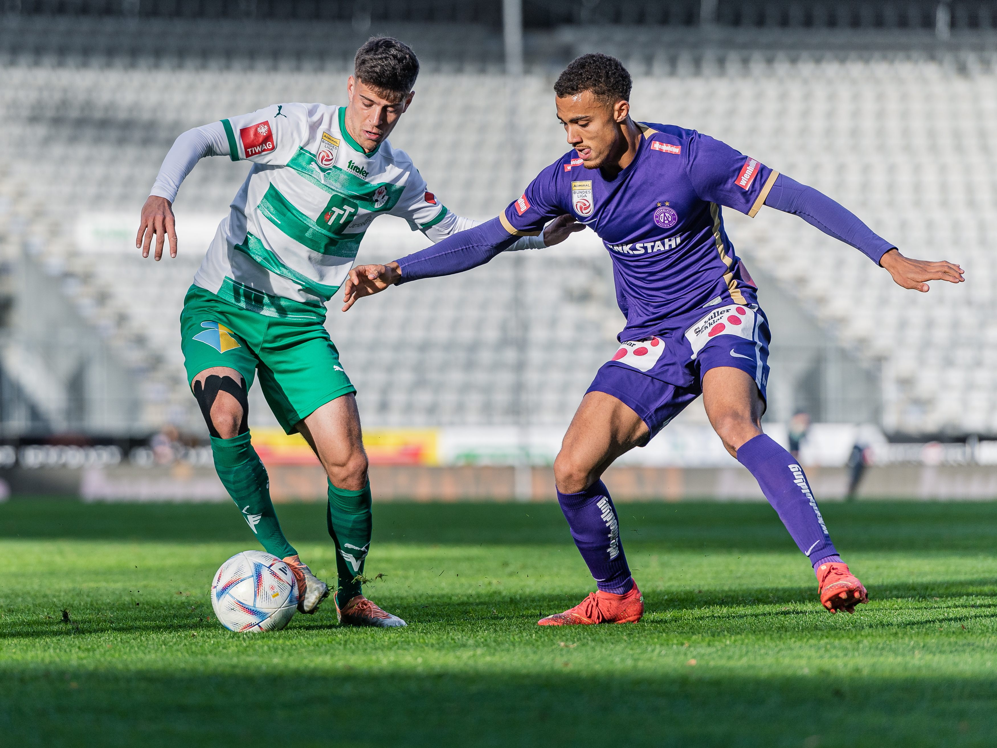 Das Spiel zwischen Austria Wien und WSG Tirol endete mit einem 0:0. Das Spiel zwischen Austria Wien und WSG Tirol endete mit einem 0:0.
