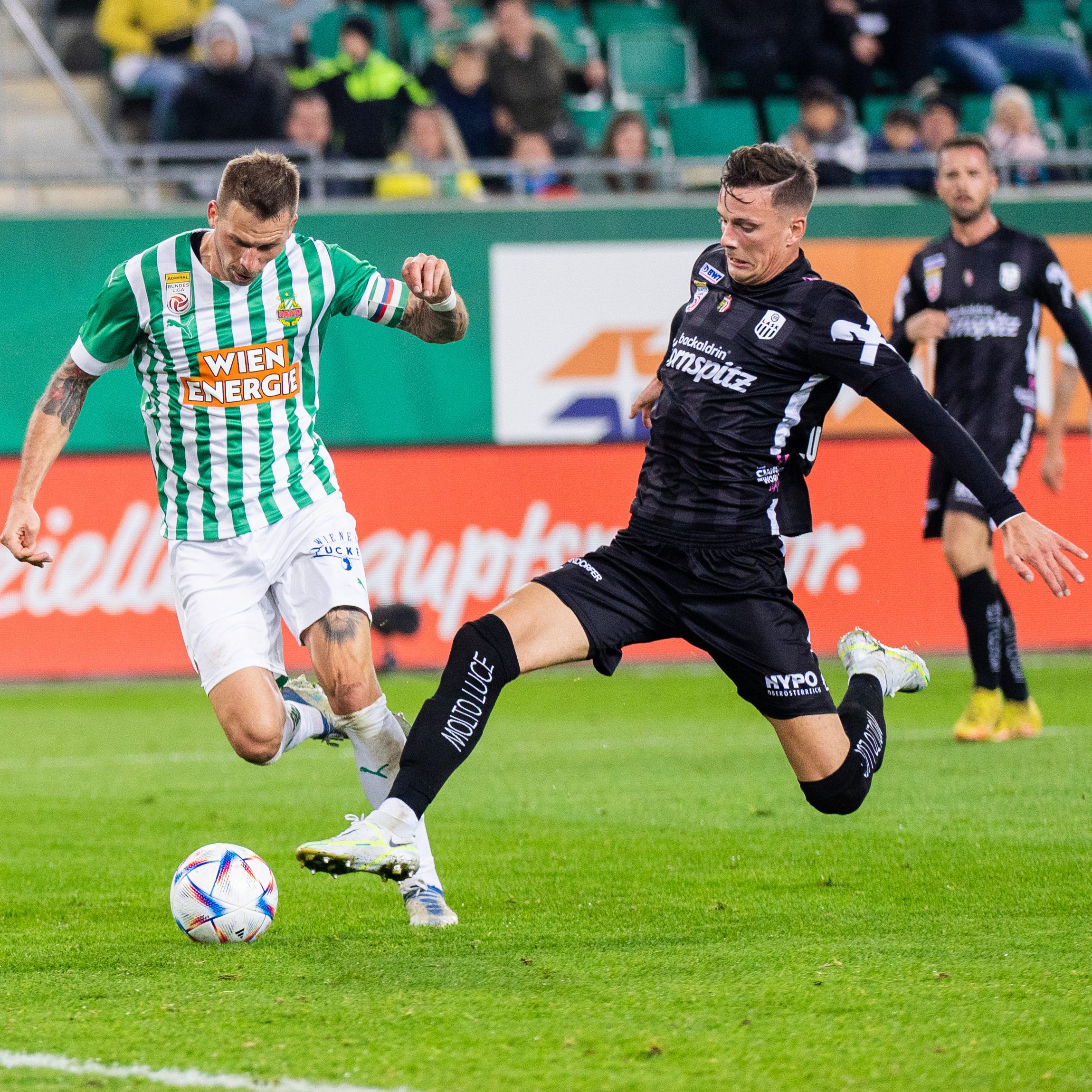 Guido Burgstaller traf in der 1. Halbzeit zum 1:0 für Rapid Wien.