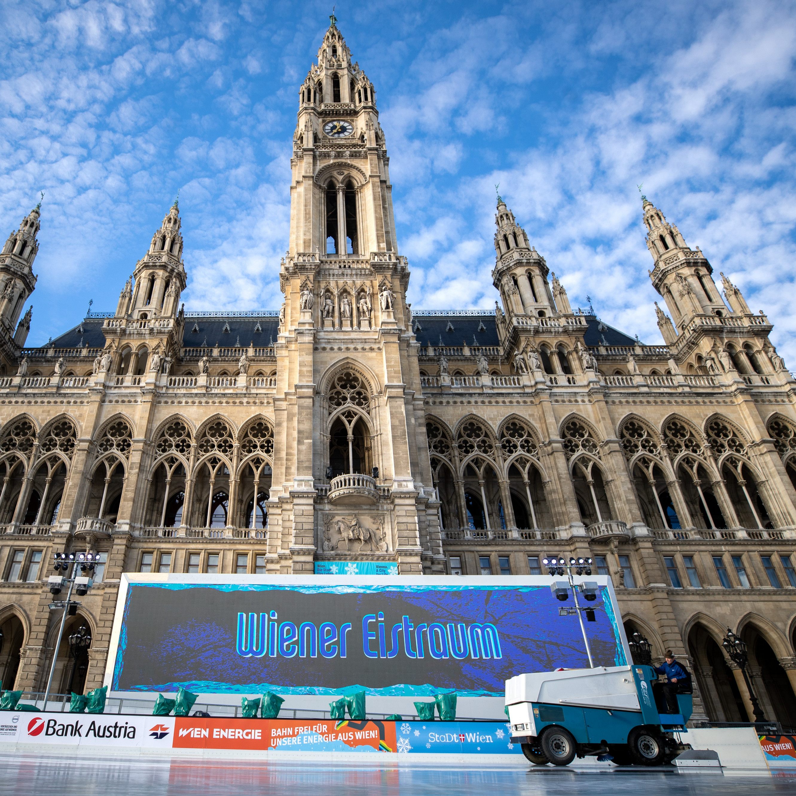 Der Wiener Eistraum 2023 am Rathausplatz soll in kleinerer Form stattfinden.