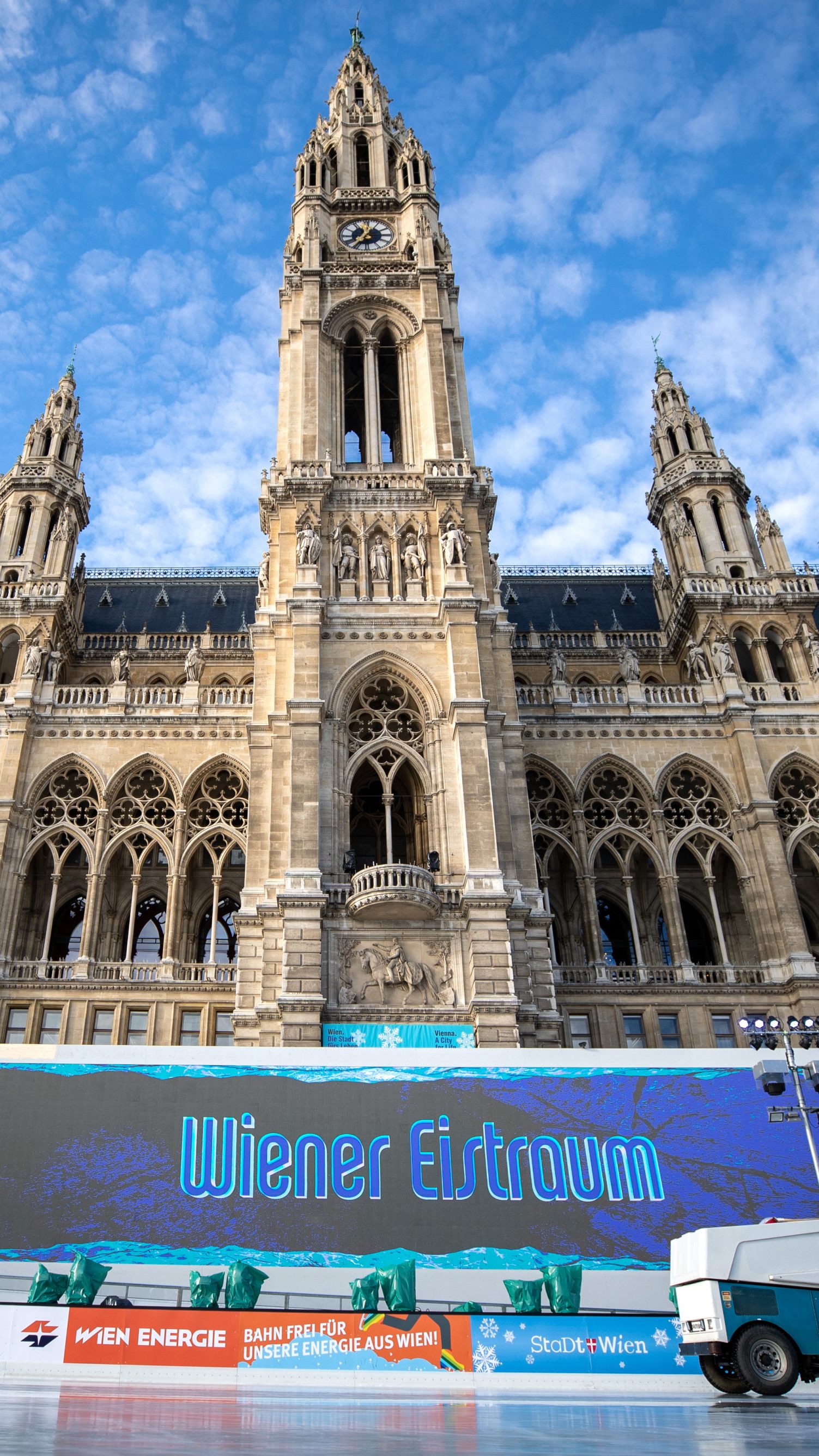 Der Wiener Eistraum 2023 am Rathausplatz soll in kleinerer Form stattfinden.