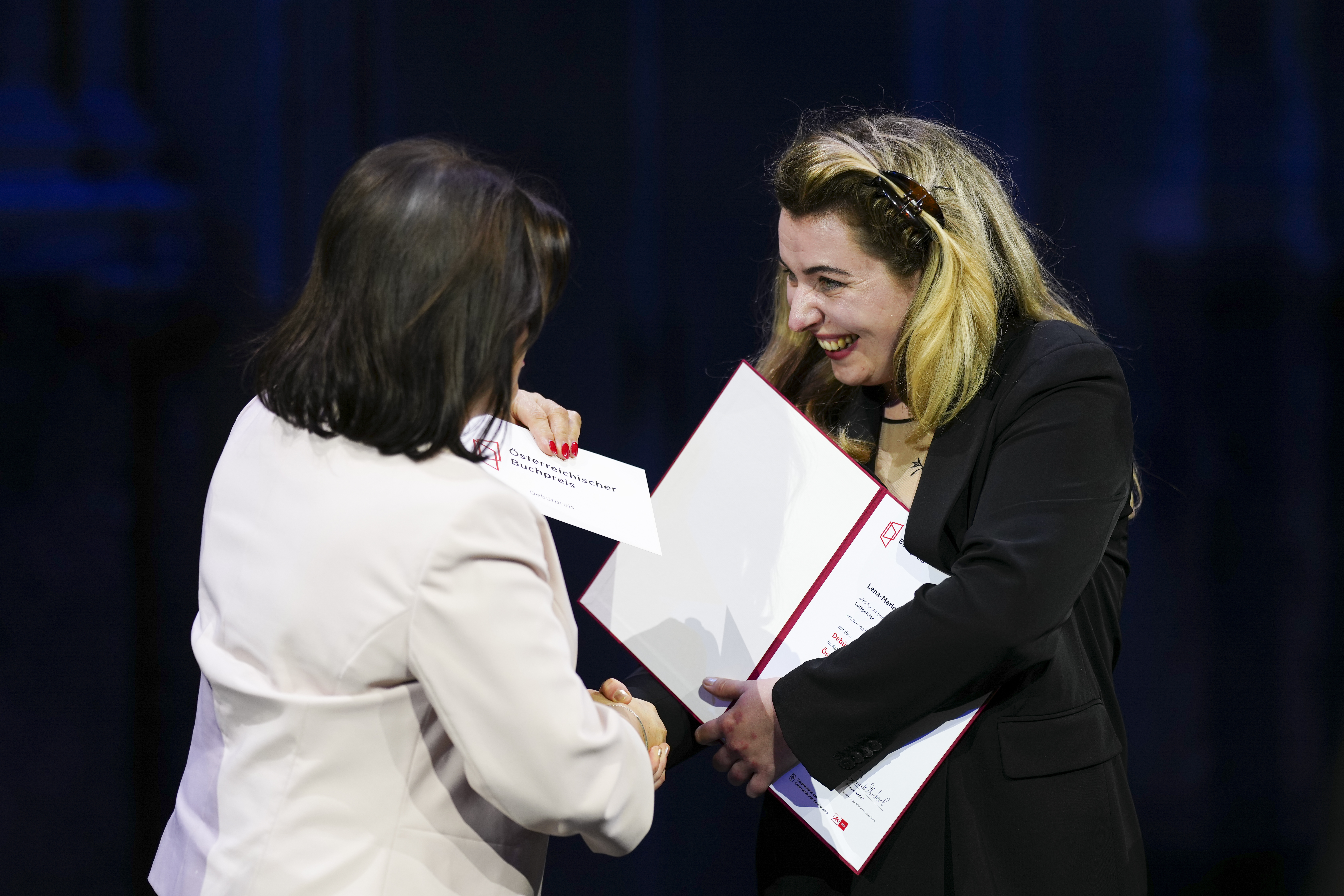 Die Wiener Studentin Lena-Marie Biertimpel wurde mit dem Debütpreis ausgezeichnet.