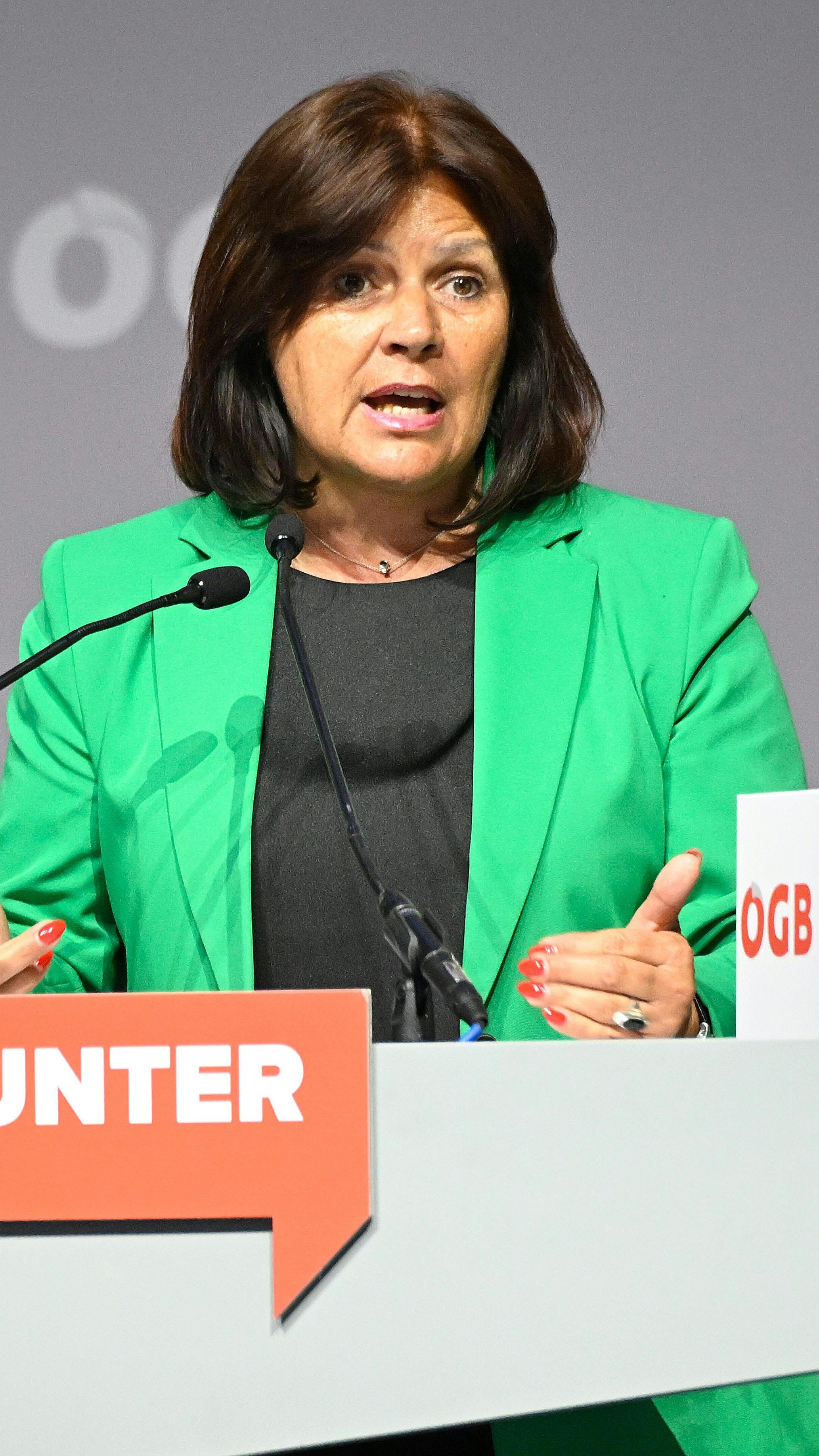 Renate Anderl kritisierte den Reichtum einiger Weniger.