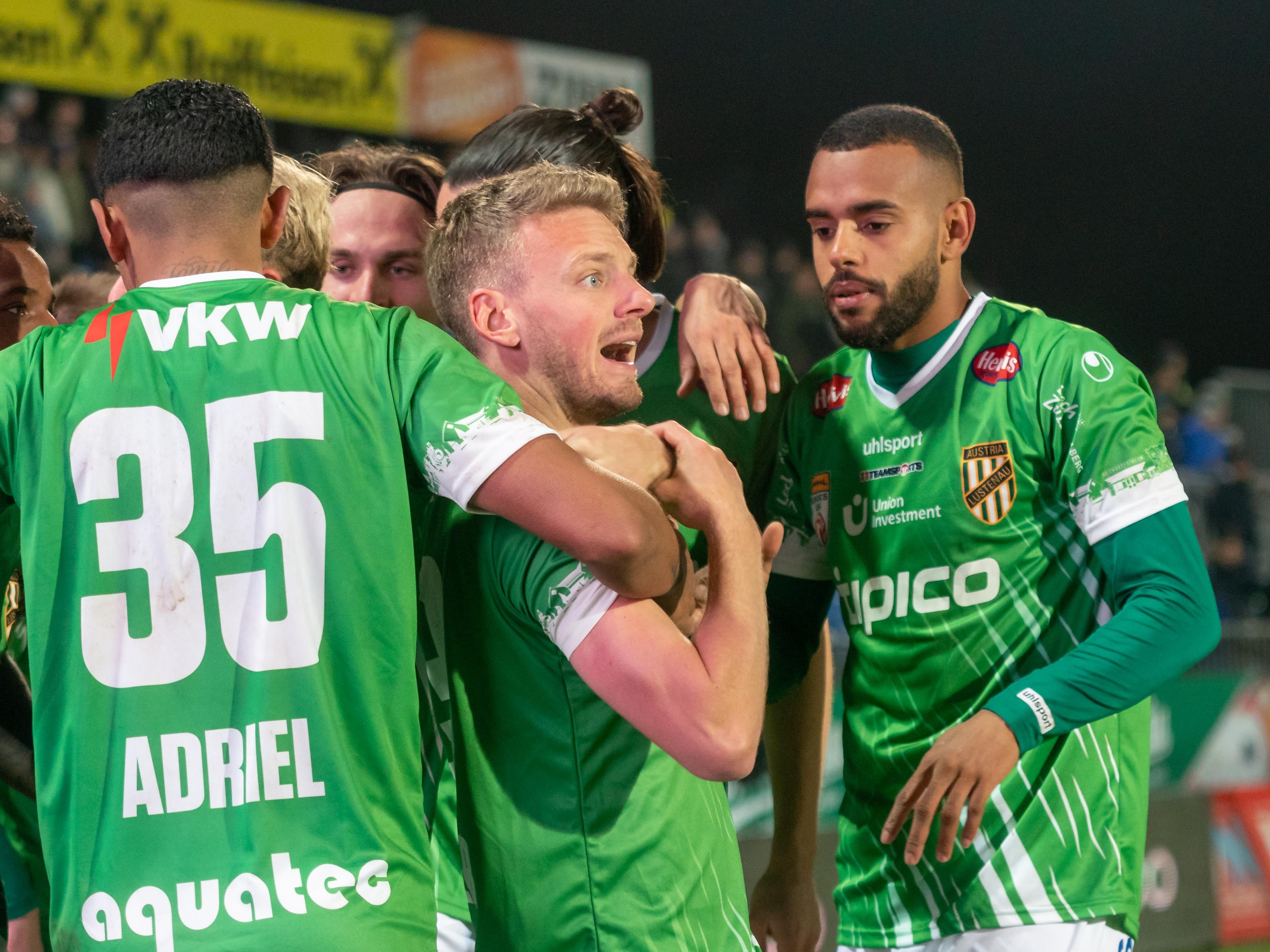 Pius Grabher erzielte das frühe 1:0 für die Austria. Pius Grabher erzielte das frühe 1:0 für die Austria.