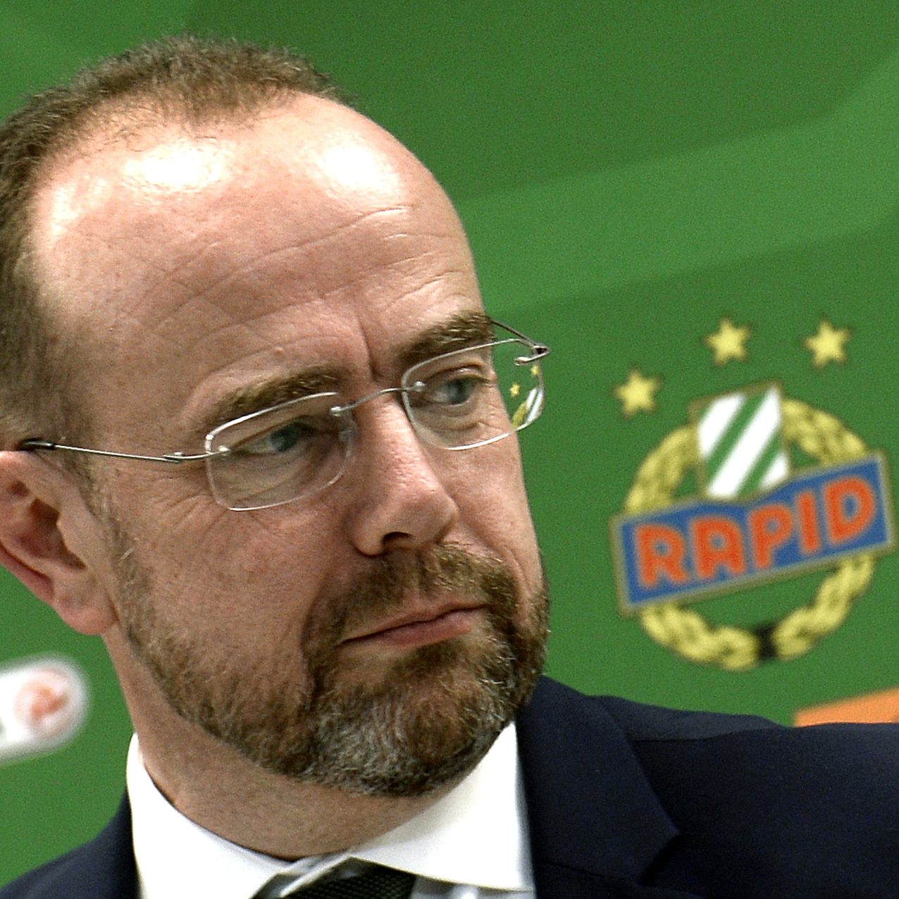 Rapid-Wien-Präsident Bruckner kann einen Millionengewinn vermelden.