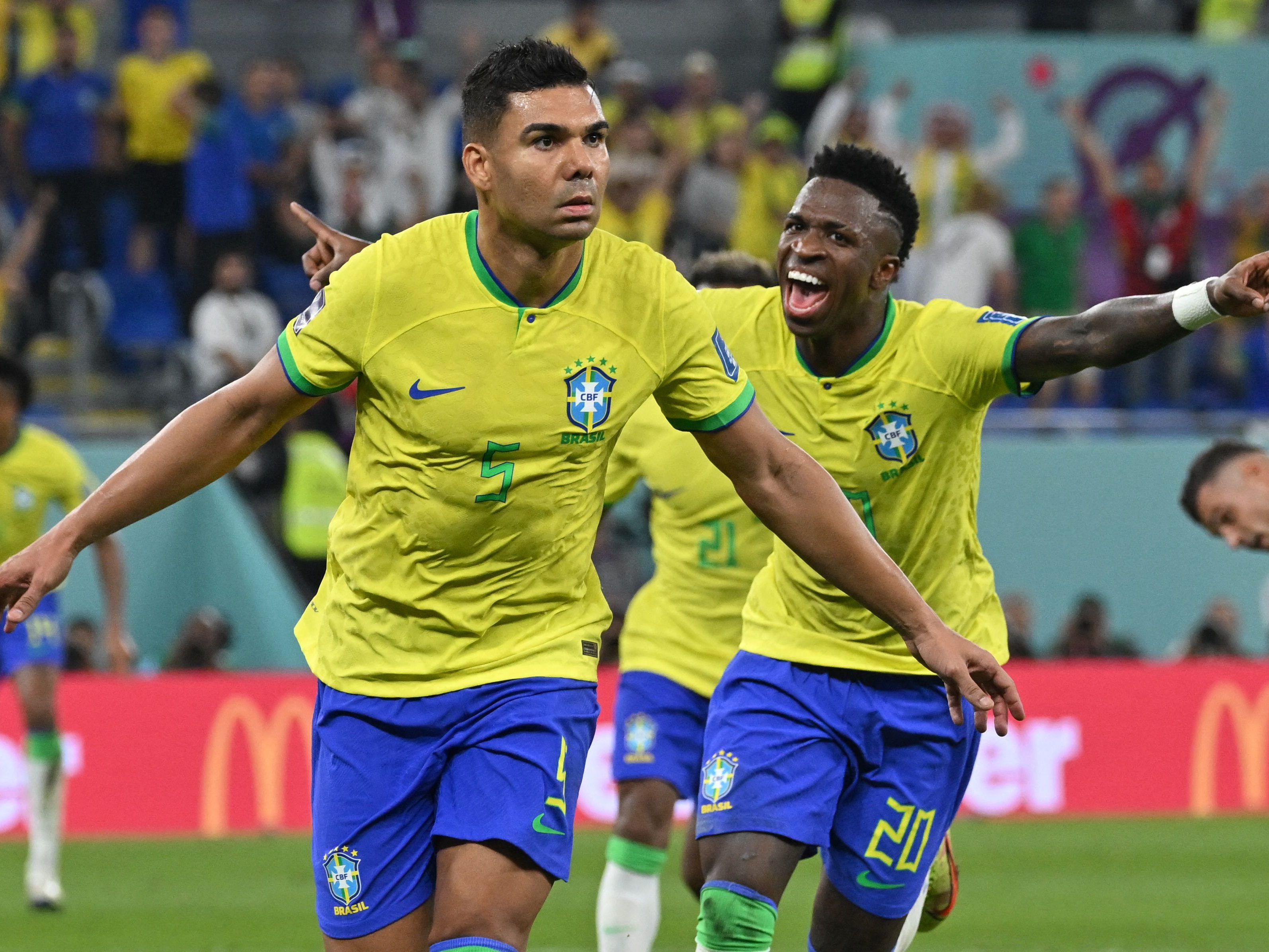 Casemiro sorgte mit seinem sehenswerten Treffer für den Sieg der Brasilaner.
