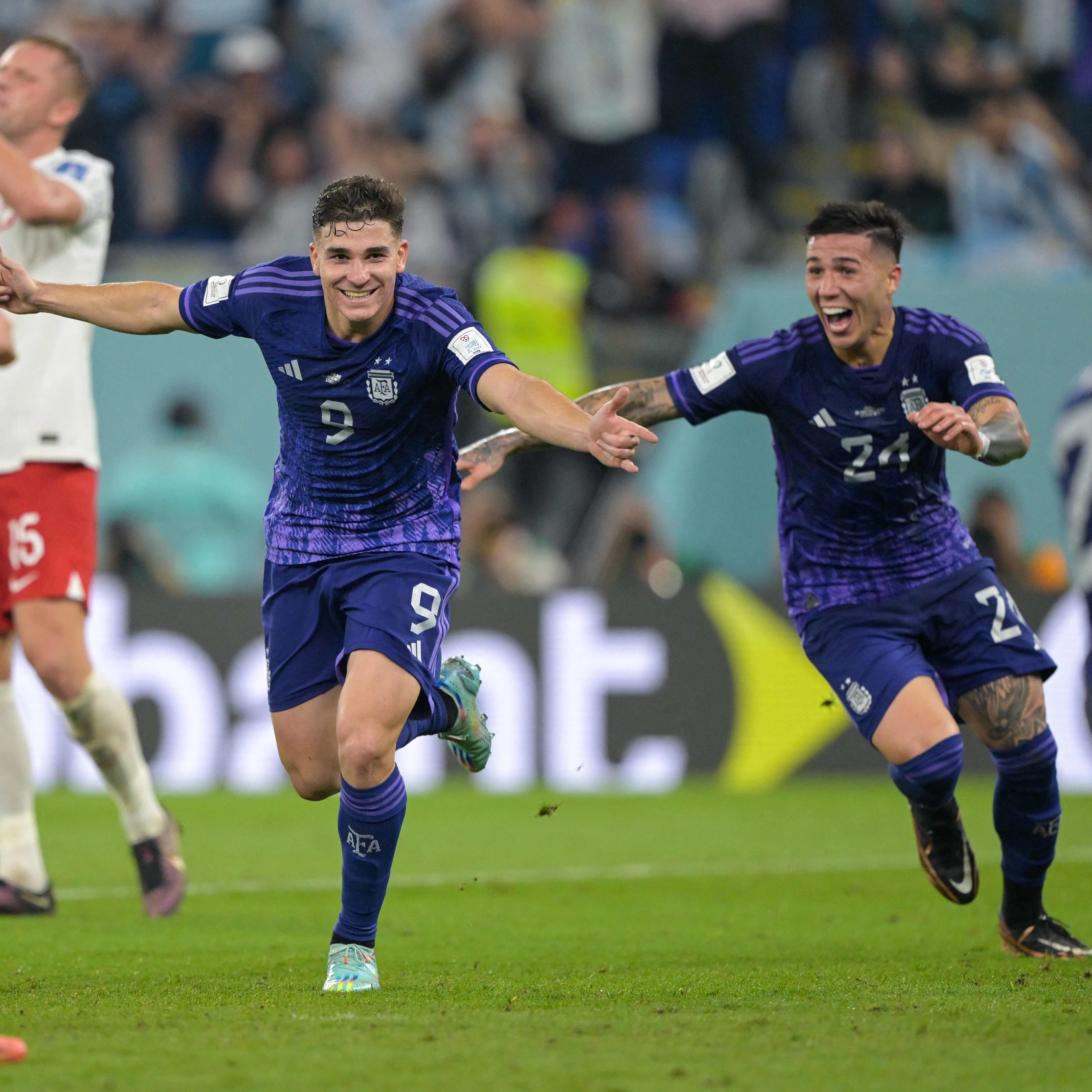 Julian Alvarez erzielte heute das wichtige 2:0 für Argentinien.