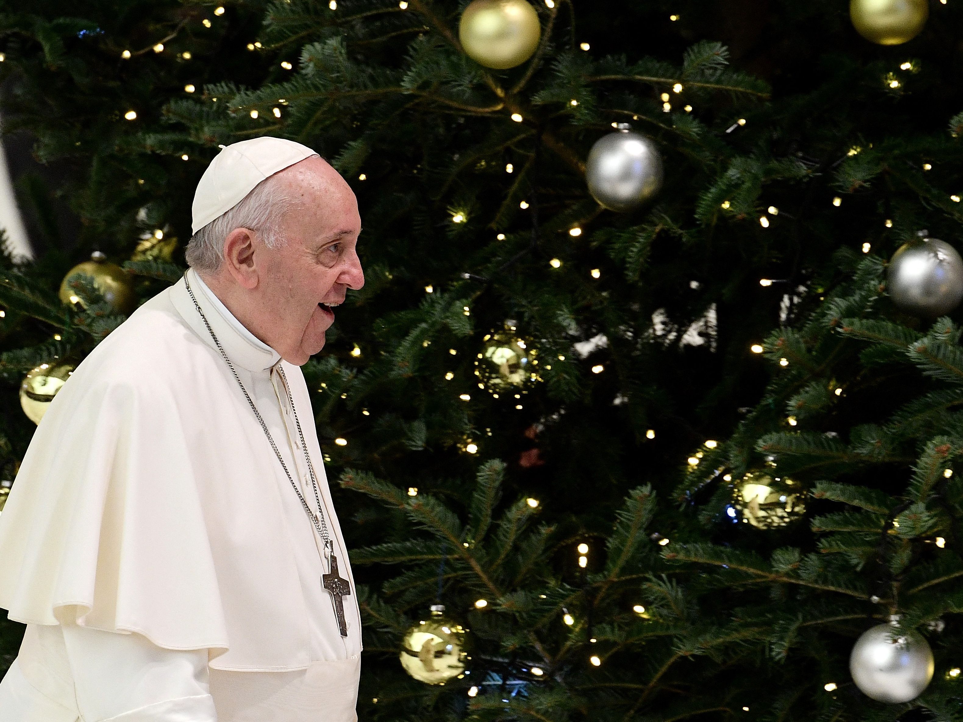 Sparflamme statt Luxus-Tanne: Der Papst bekommt einen kleineren Baum. Sparflamme statt Luxus-Tanne: Der Papst bekommt einen kleineren Baum.