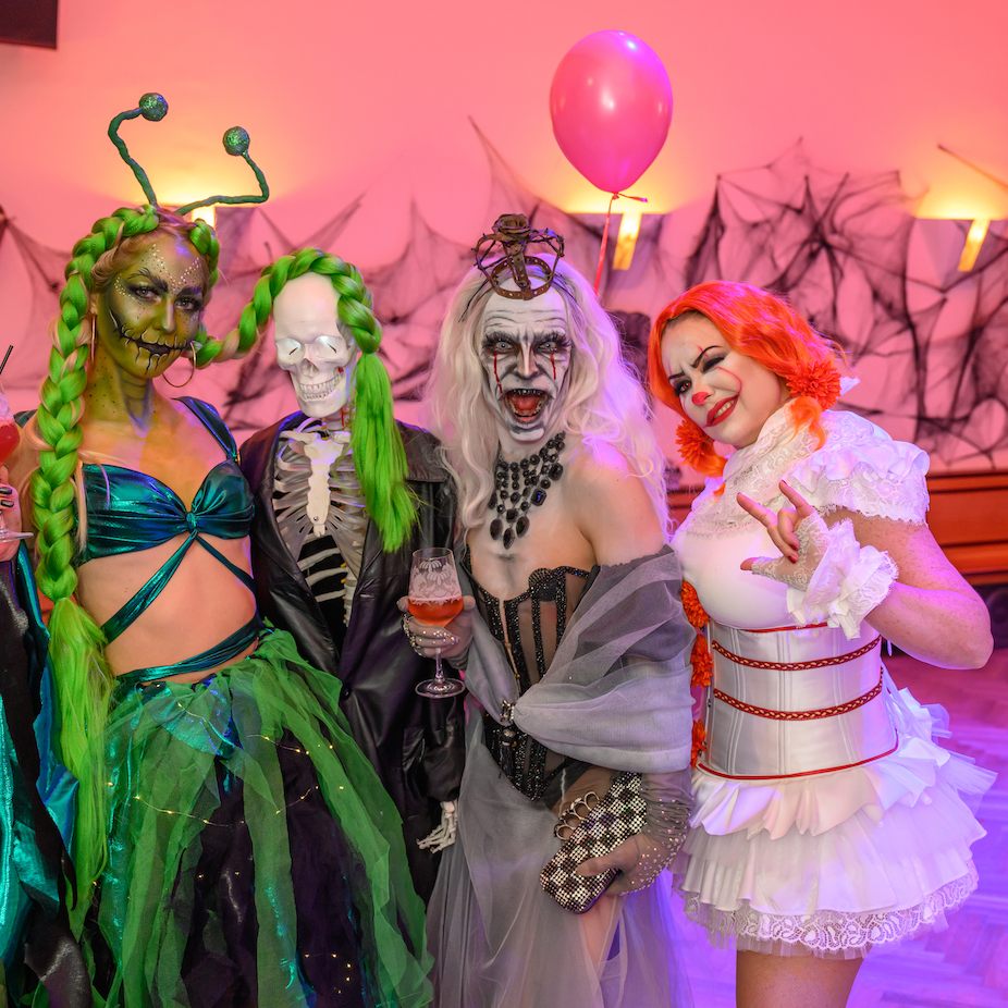 In der Tanzschule Rueff in Wien wurde Halloween gefeiert.